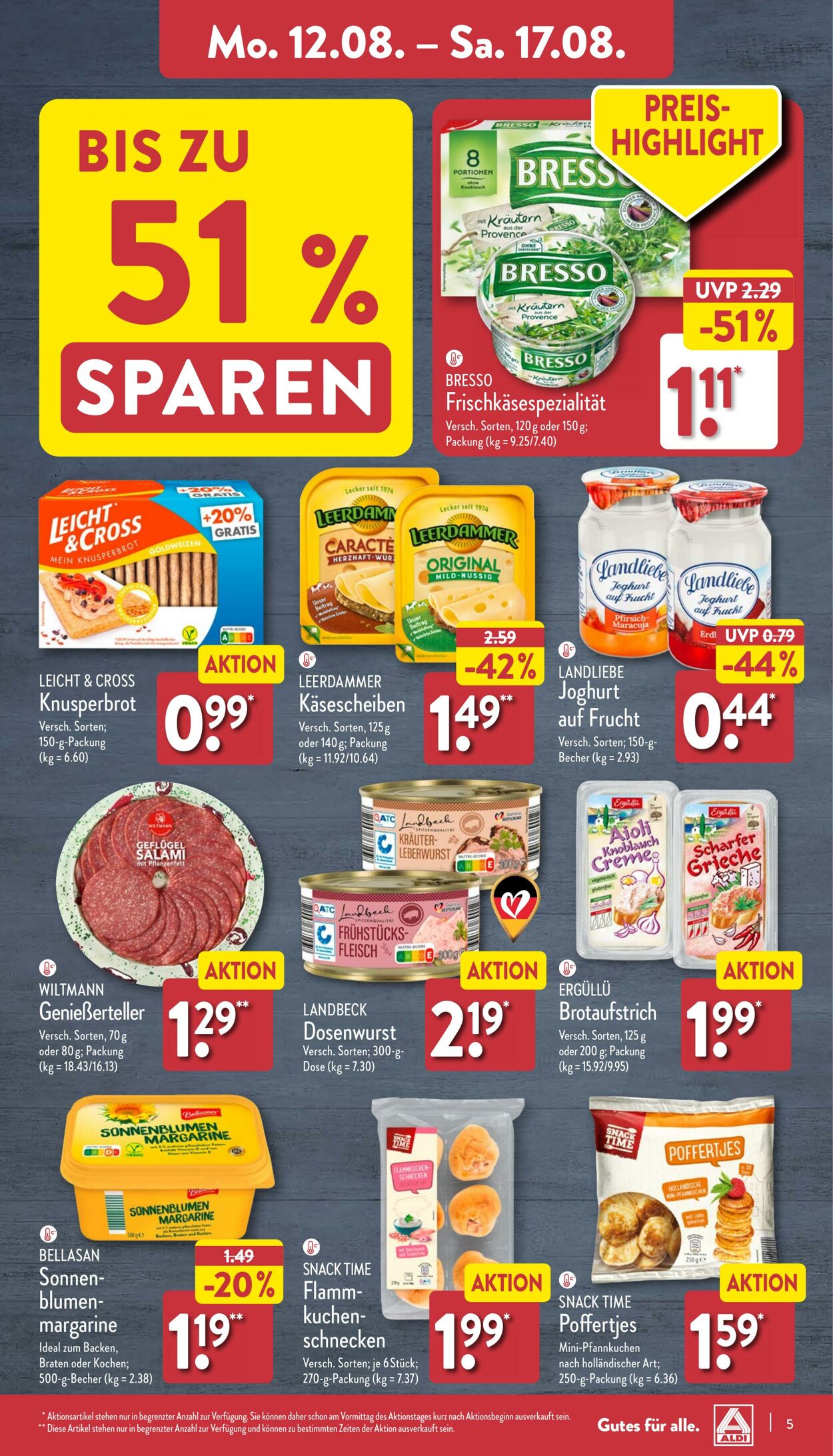 Prospekt Aldi-Nord 12.08.2024 - 17.08.2024