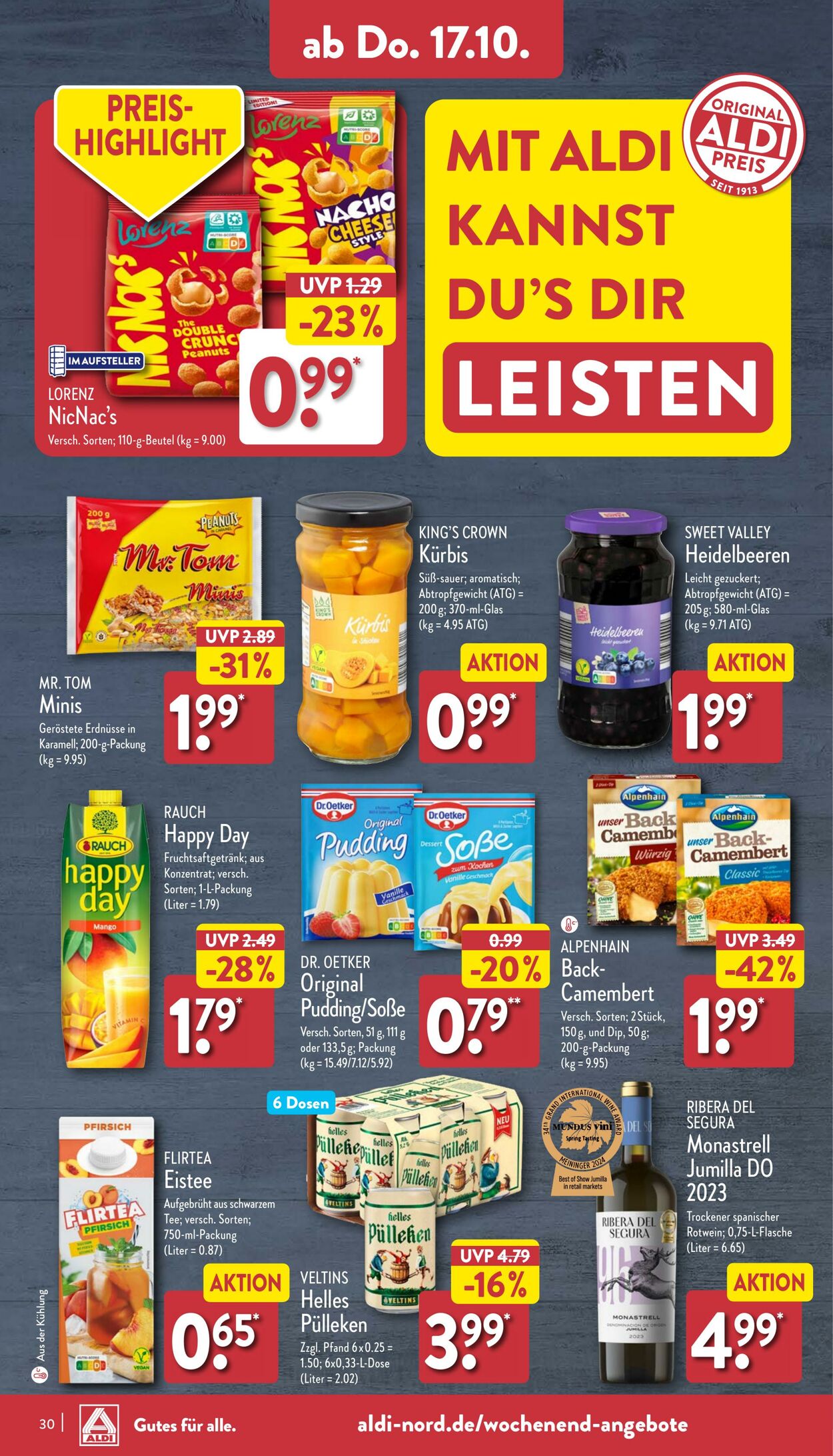 Prospekt Aldi-Nord 07.10.2024 - 12.10.2024