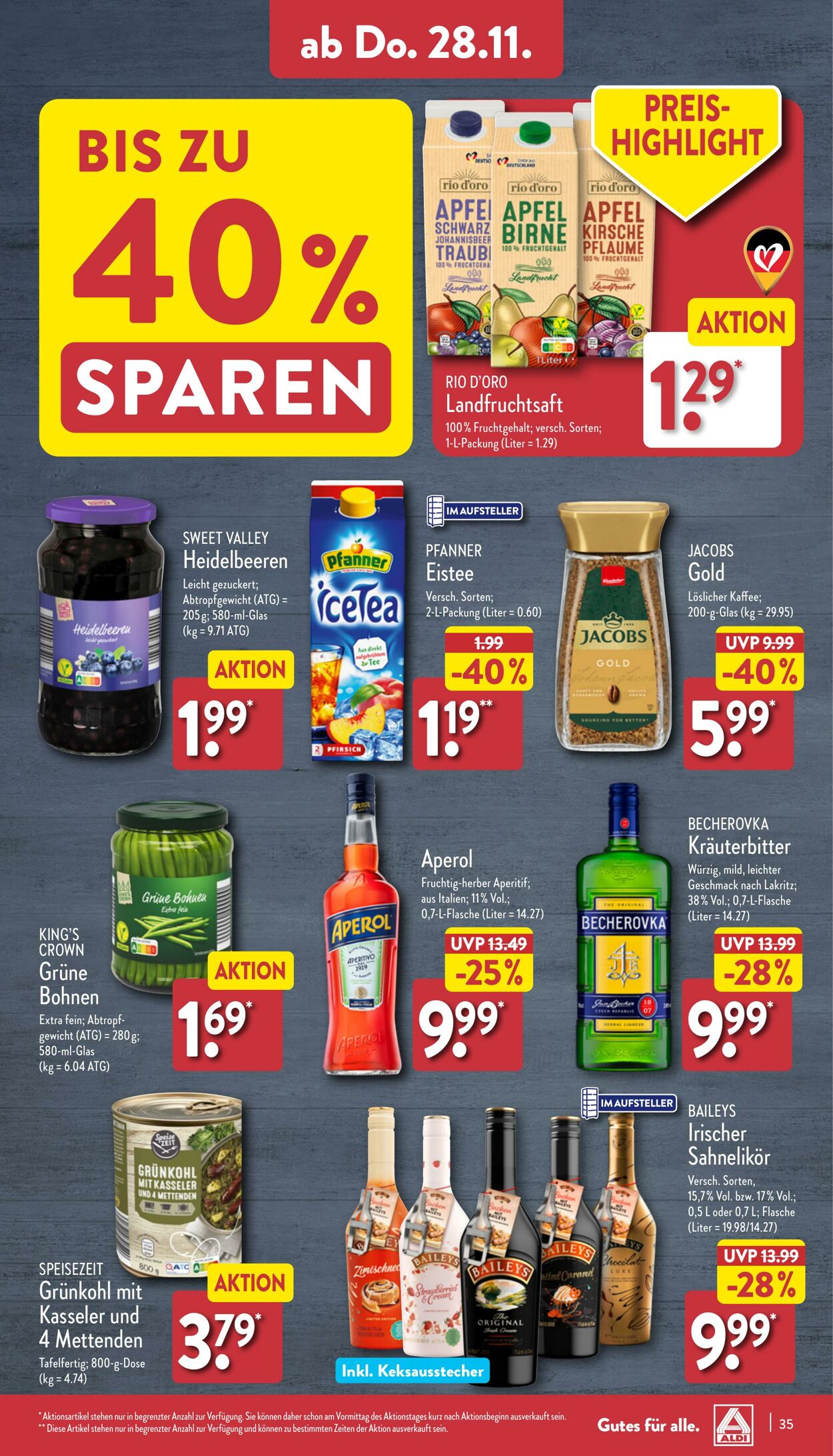 Prospekt Aldi-Nord 18.11.2024 - 23.11.2024