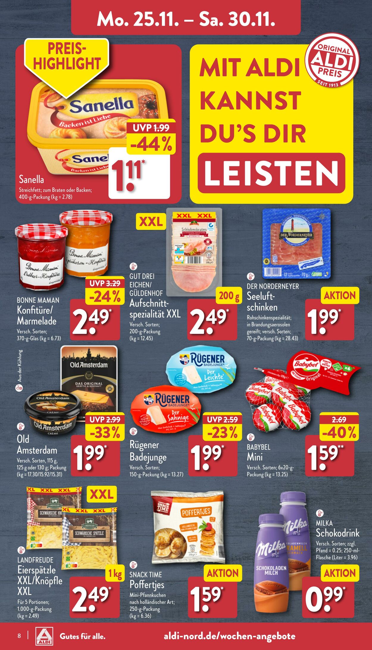 Prospekt Aldi-Nord 18.11.2024 - 23.11.2024