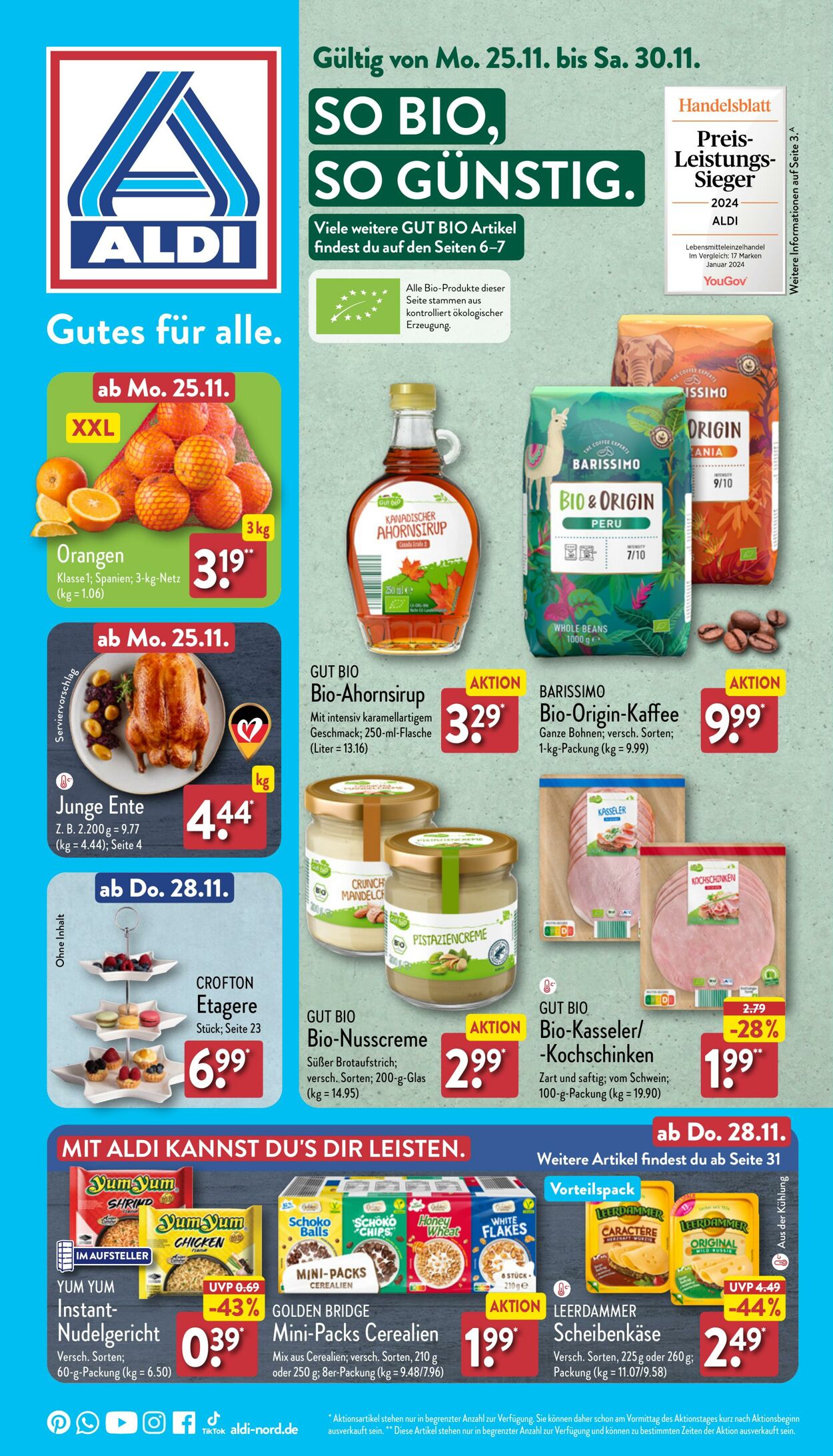 Prospekt Aldi-Nord 18.11.2024 - 23.11.2024