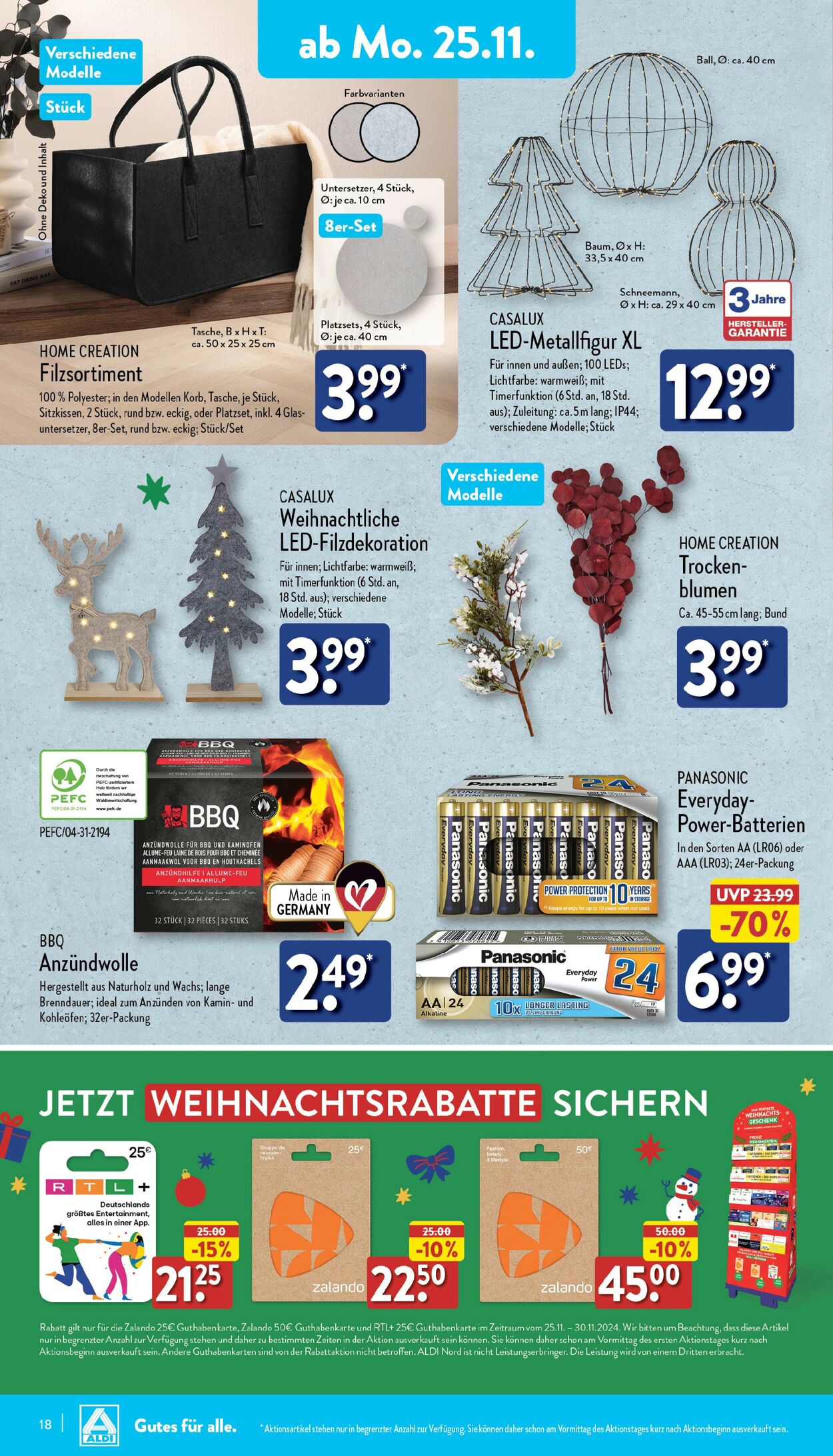 Prospekt Aldi-Nord 18.11.2024 - 23.11.2024