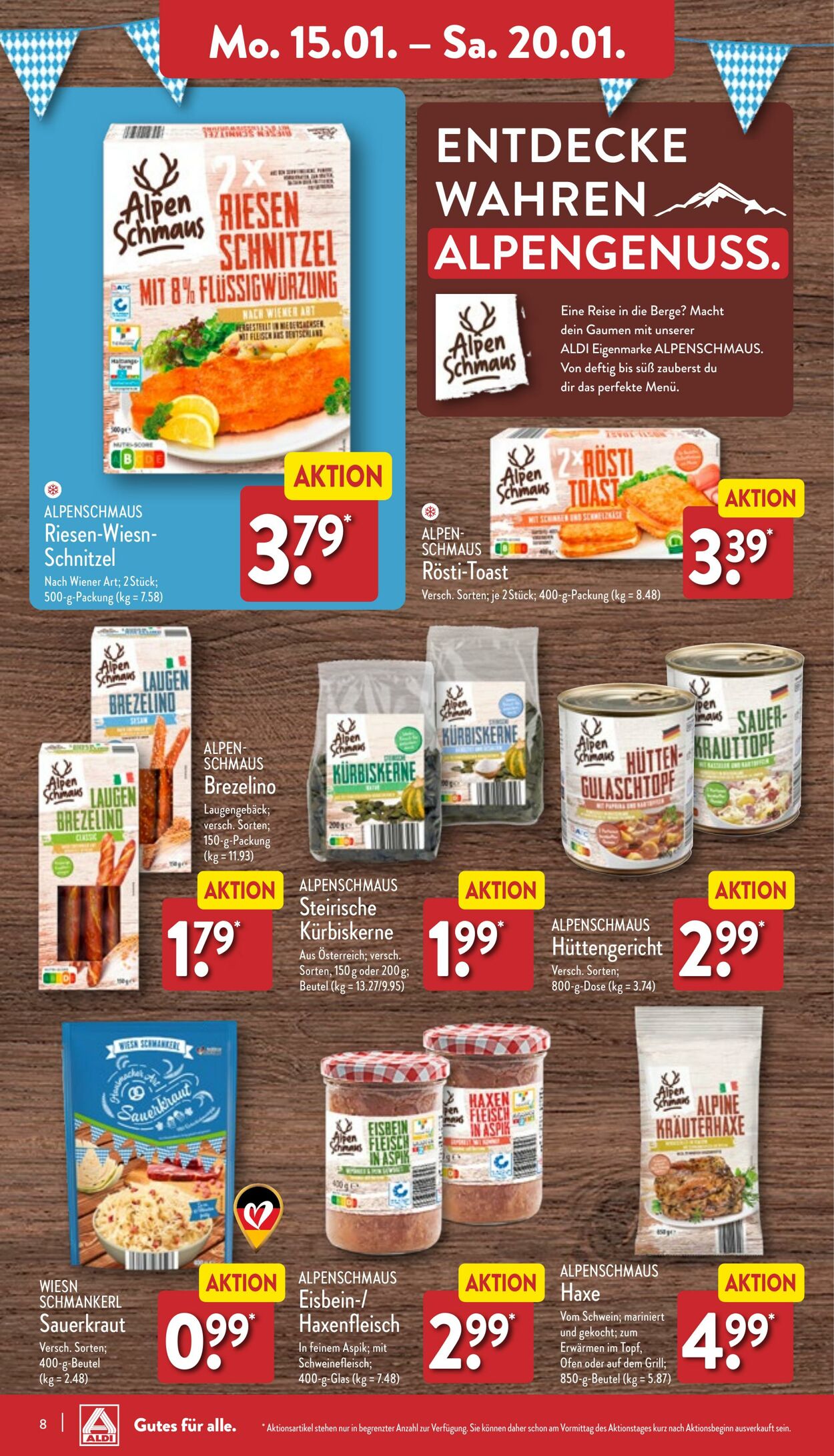 Prospekt Aldi-Nord 15.01.2024 - 20.01.2024