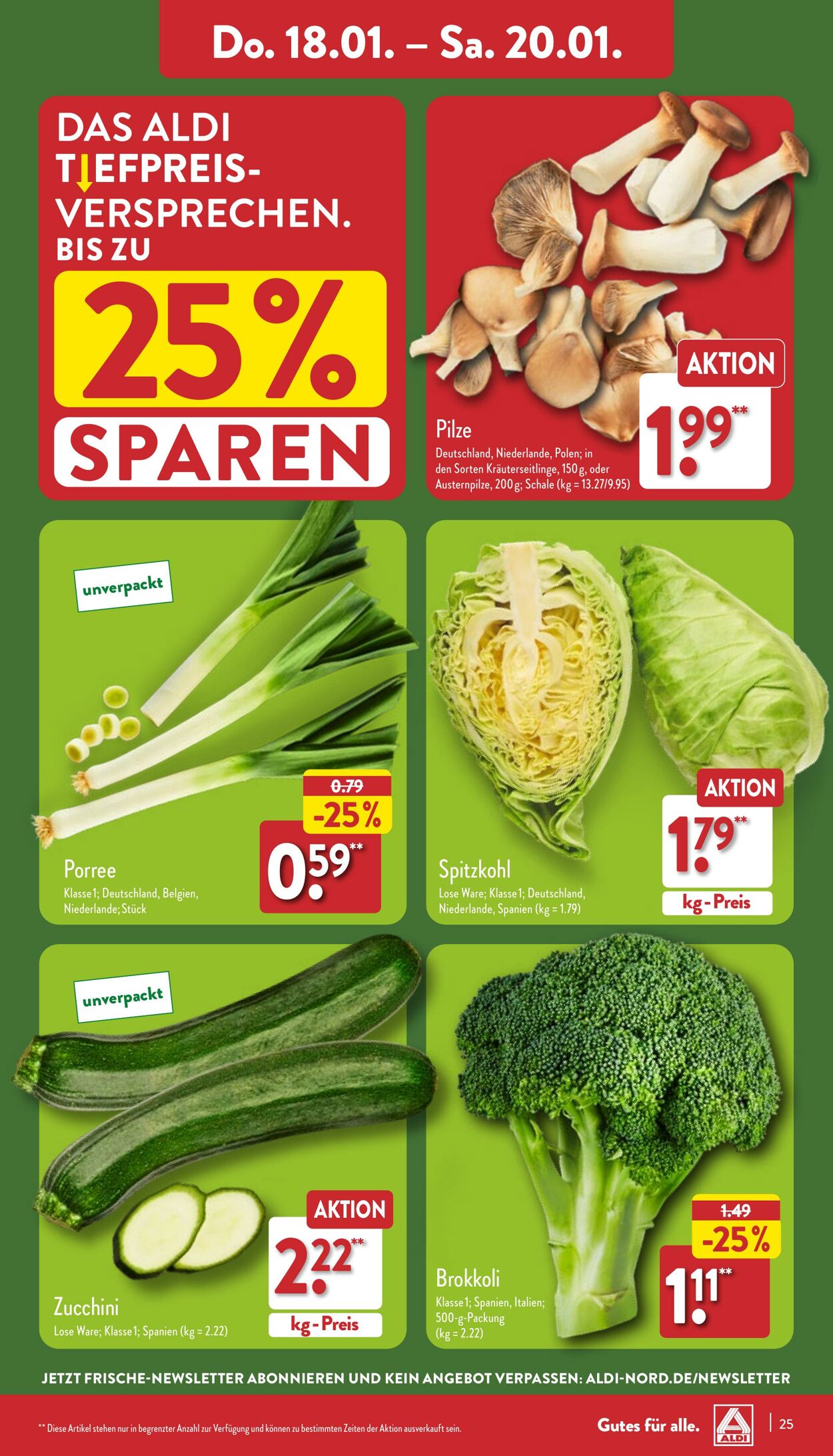 Prospekt Aldi-Nord 15.01.2024 - 20.01.2024