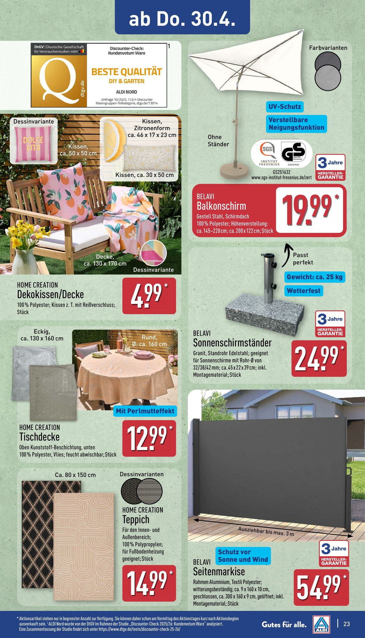 Prospekt Aldi-Nord 20.04.2026 - 25.04.2026