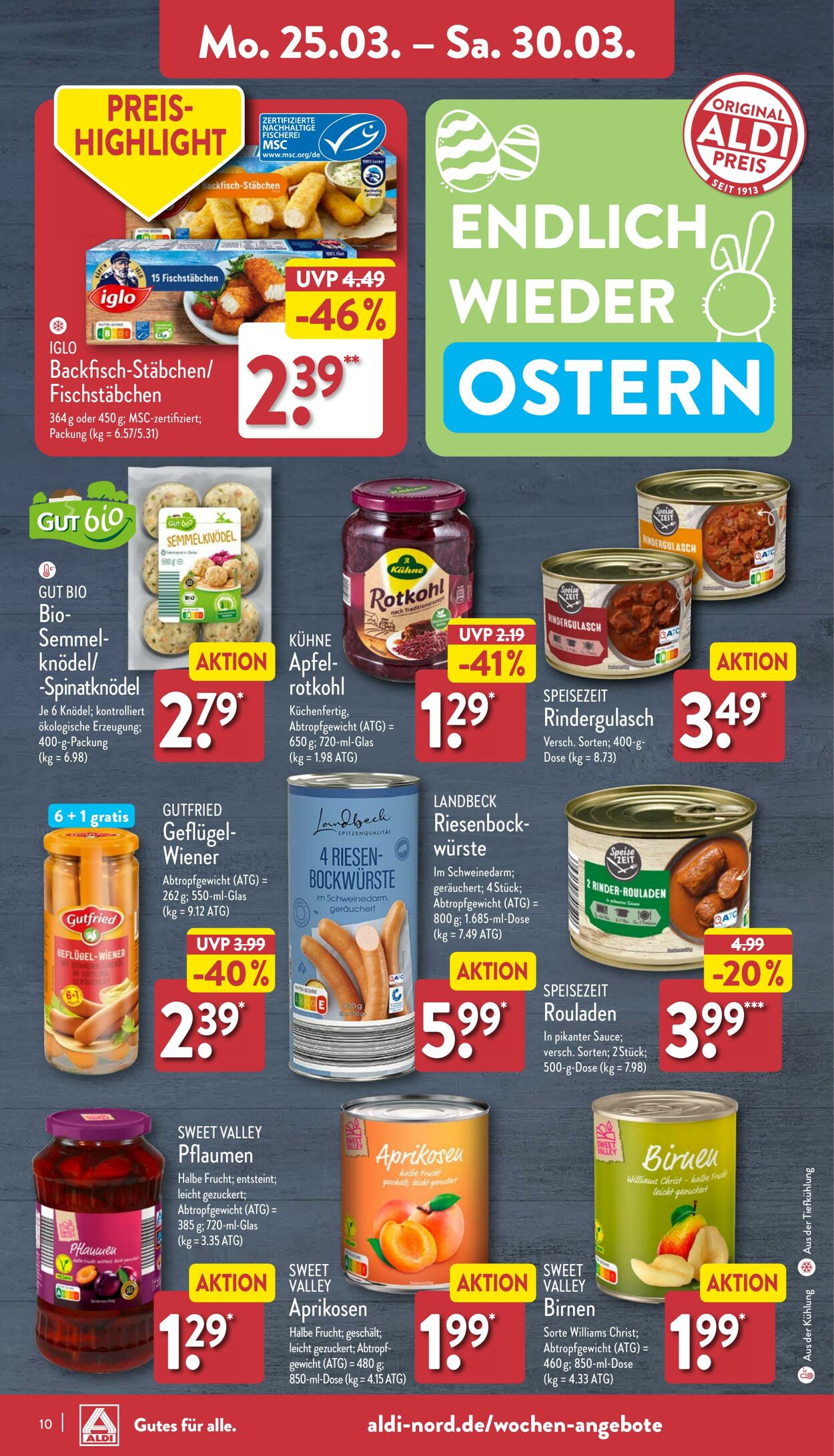 Prospekt Aldi-Nord 25.03.2024 - 30.03.2024