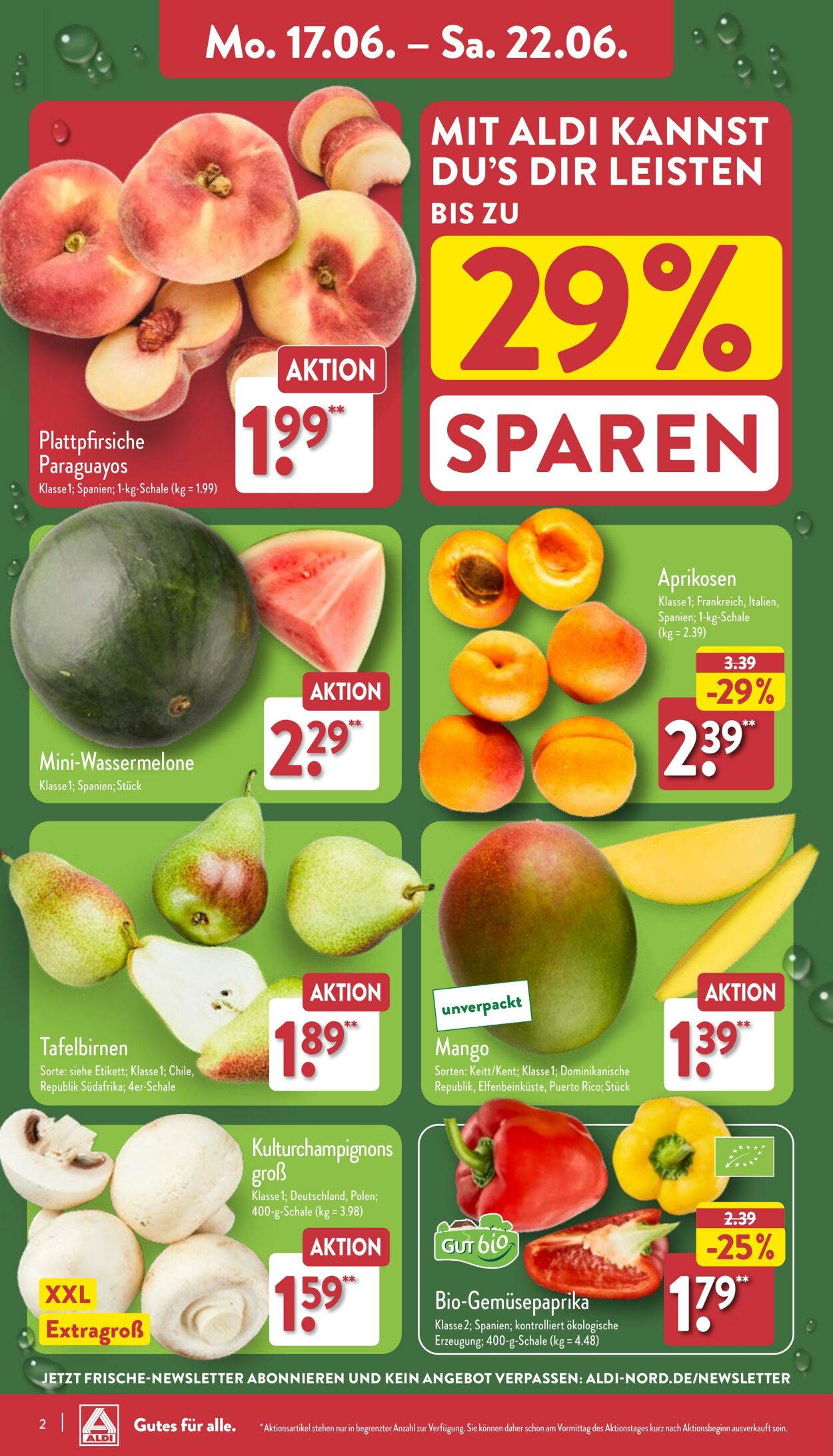 Prospekt Aldi-Nord 17.06.2024 - 22.06.2024