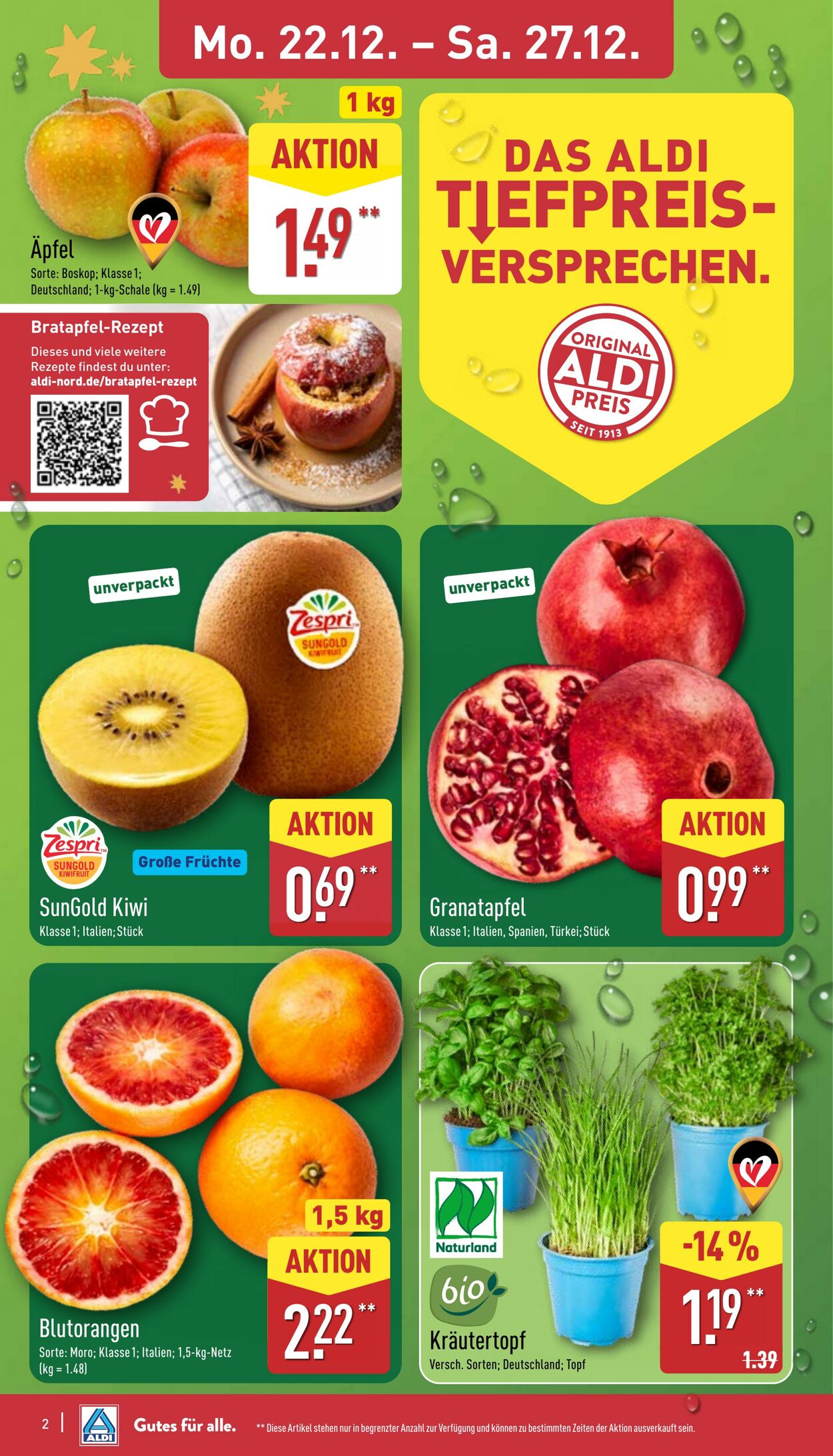 Prospekt Aldi-Nord 15.12.2025 - 20.12.2025