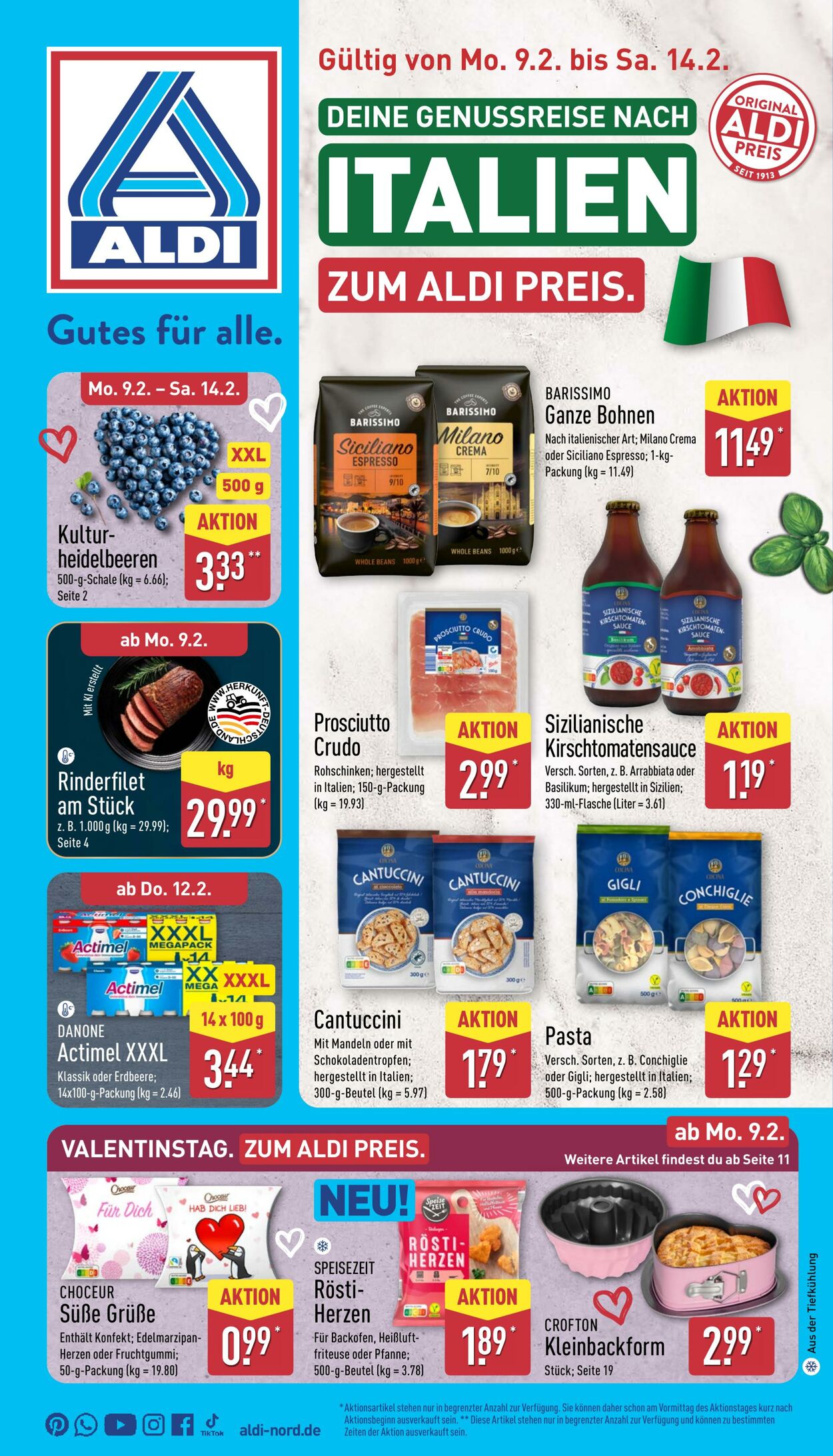 Prospekt Aldi-Nord 09.02.2026 - 14.02.2026
