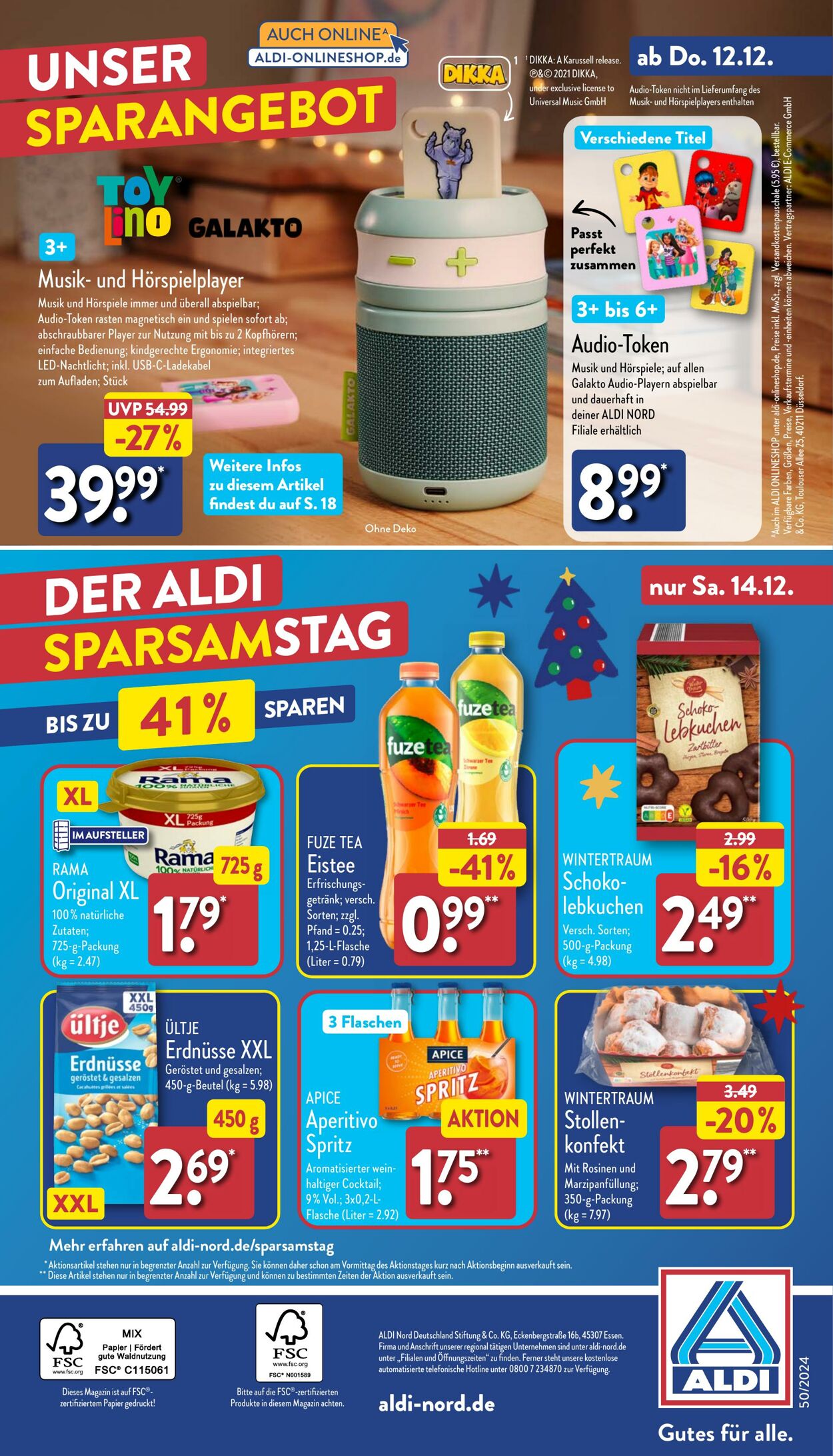 Prospekt Aldi-Nord 02.12.2024 - 07.12.2024