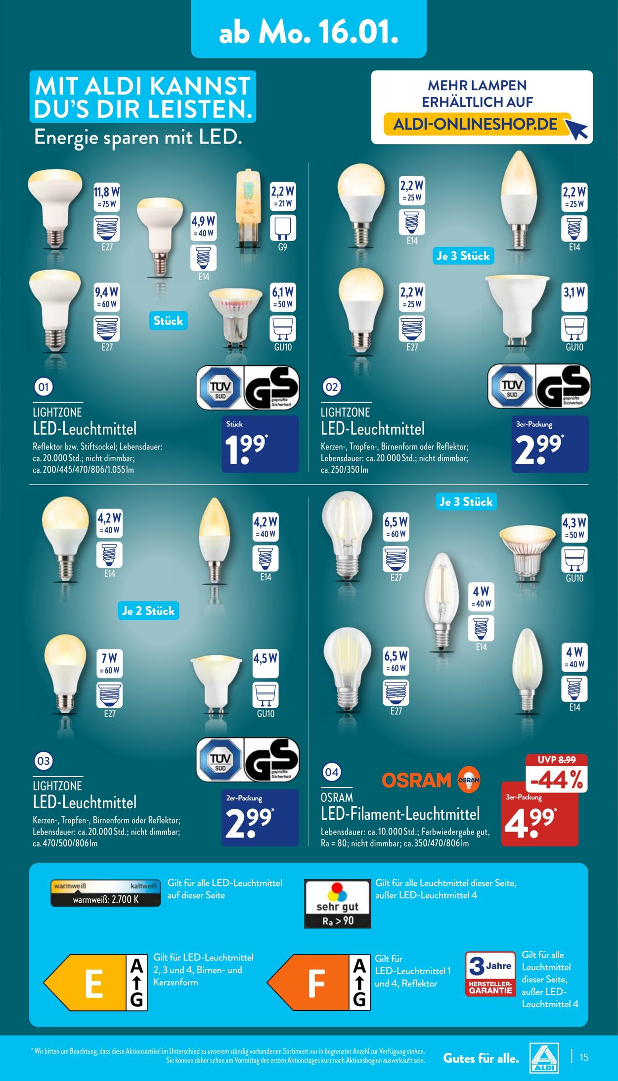 Prospekt Aldi-Nord 16.01.2023 - 21.01.2023