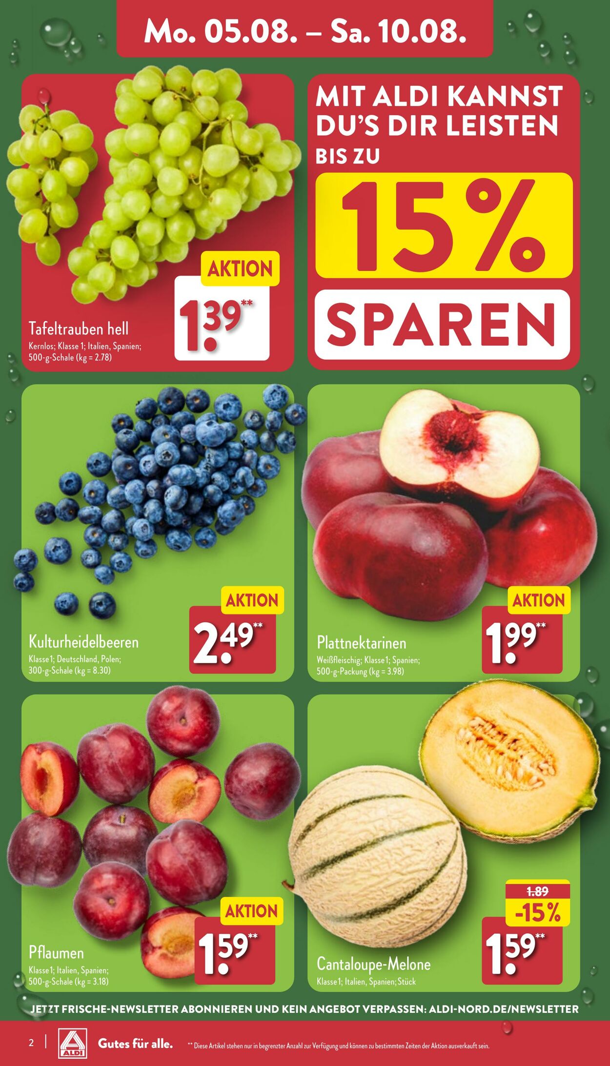 Prospekt Aldi-Nord 29.07.2024 - 03.08.2024