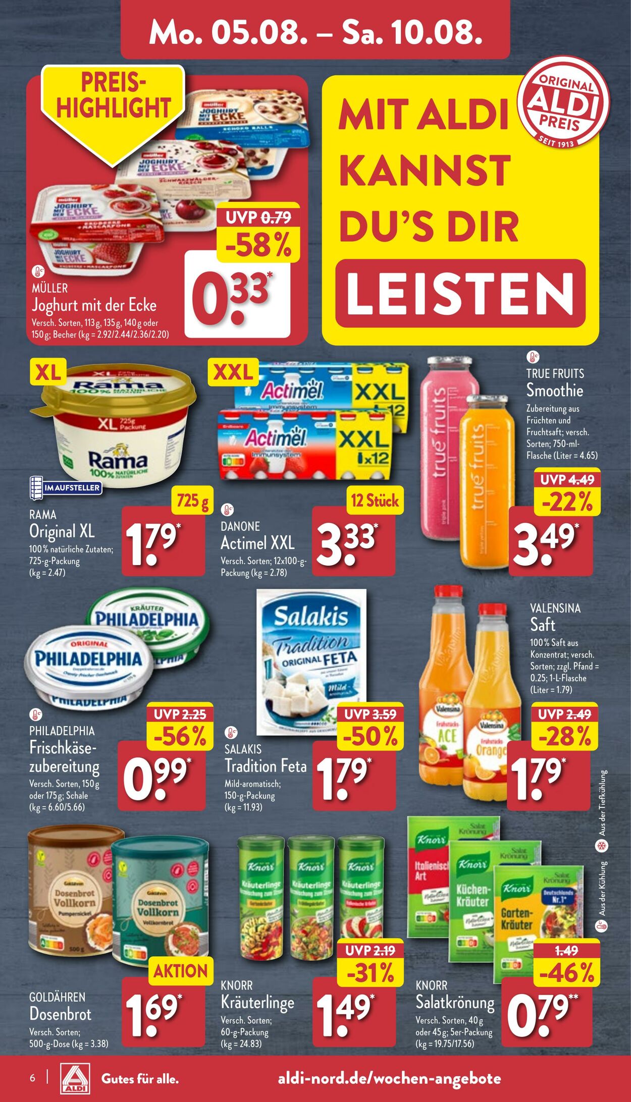 Prospekt Aldi-Nord 29.07.2024 - 03.08.2024