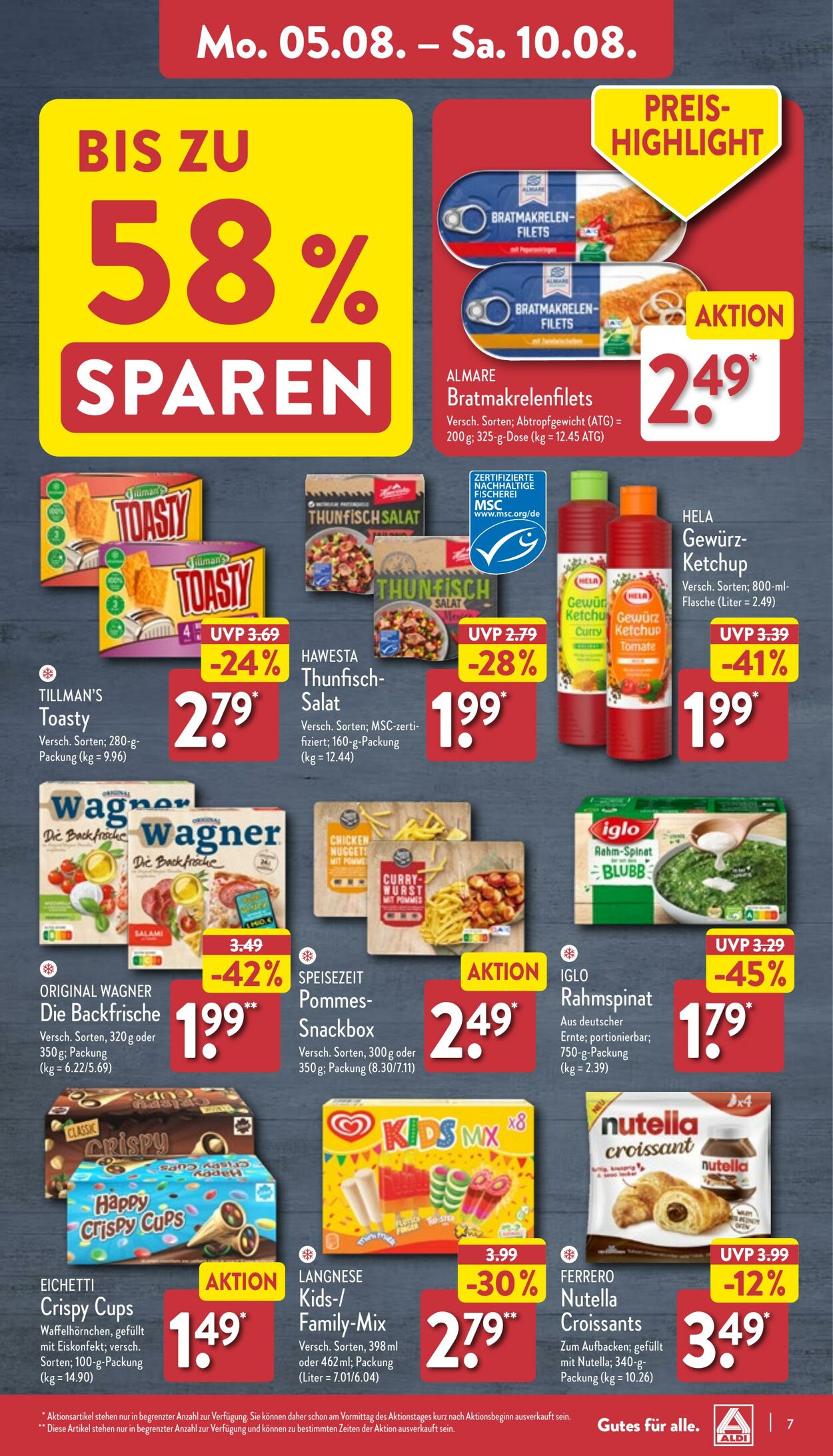 Prospekt Aldi-Nord 29.07.2024 - 03.08.2024