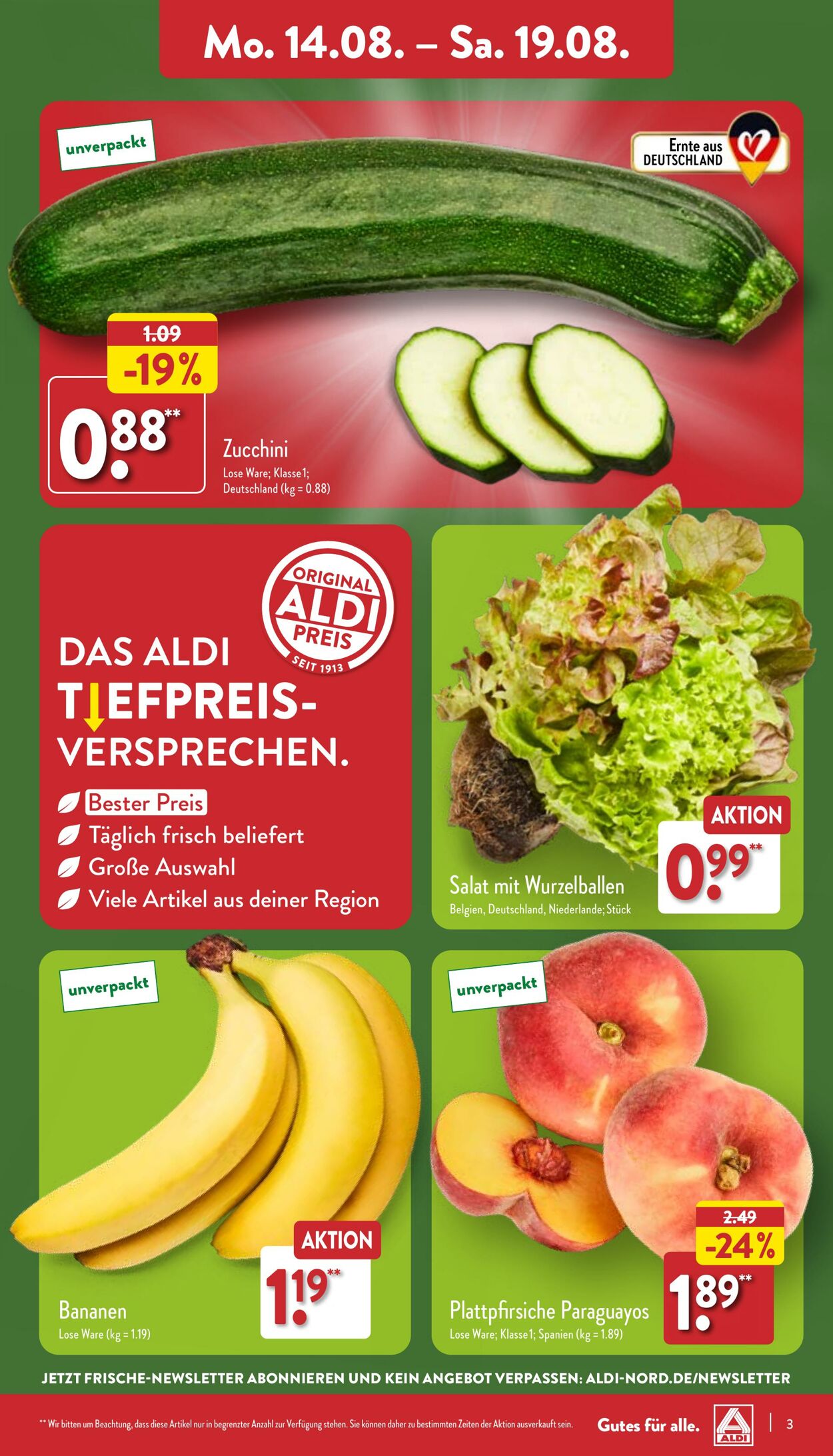 Prospekt Aldi-Nord 14.08.2023 - 19.08.2023