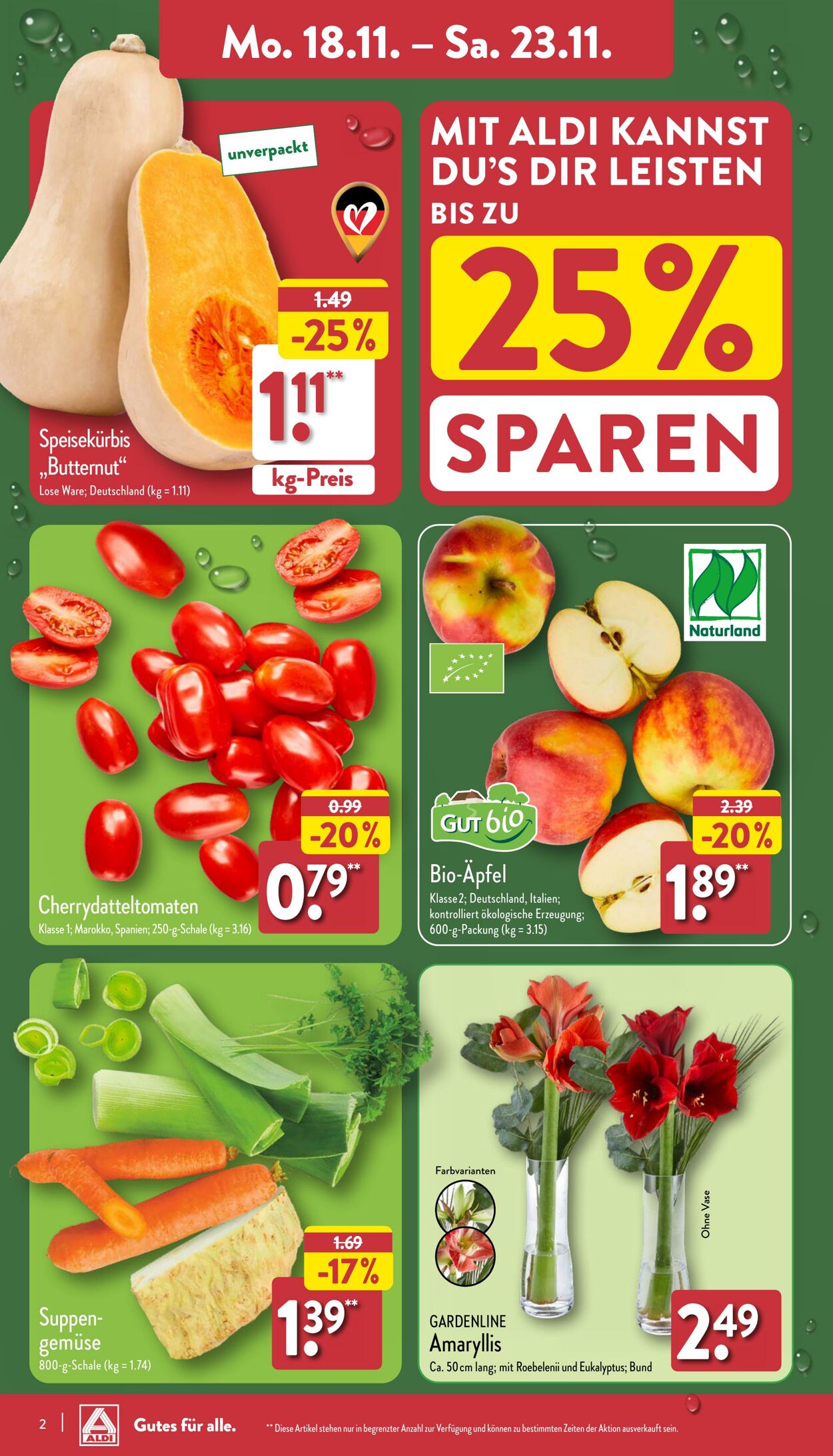 Prospekt Aldi-Nord 11.11.2024 - 16.11.2024