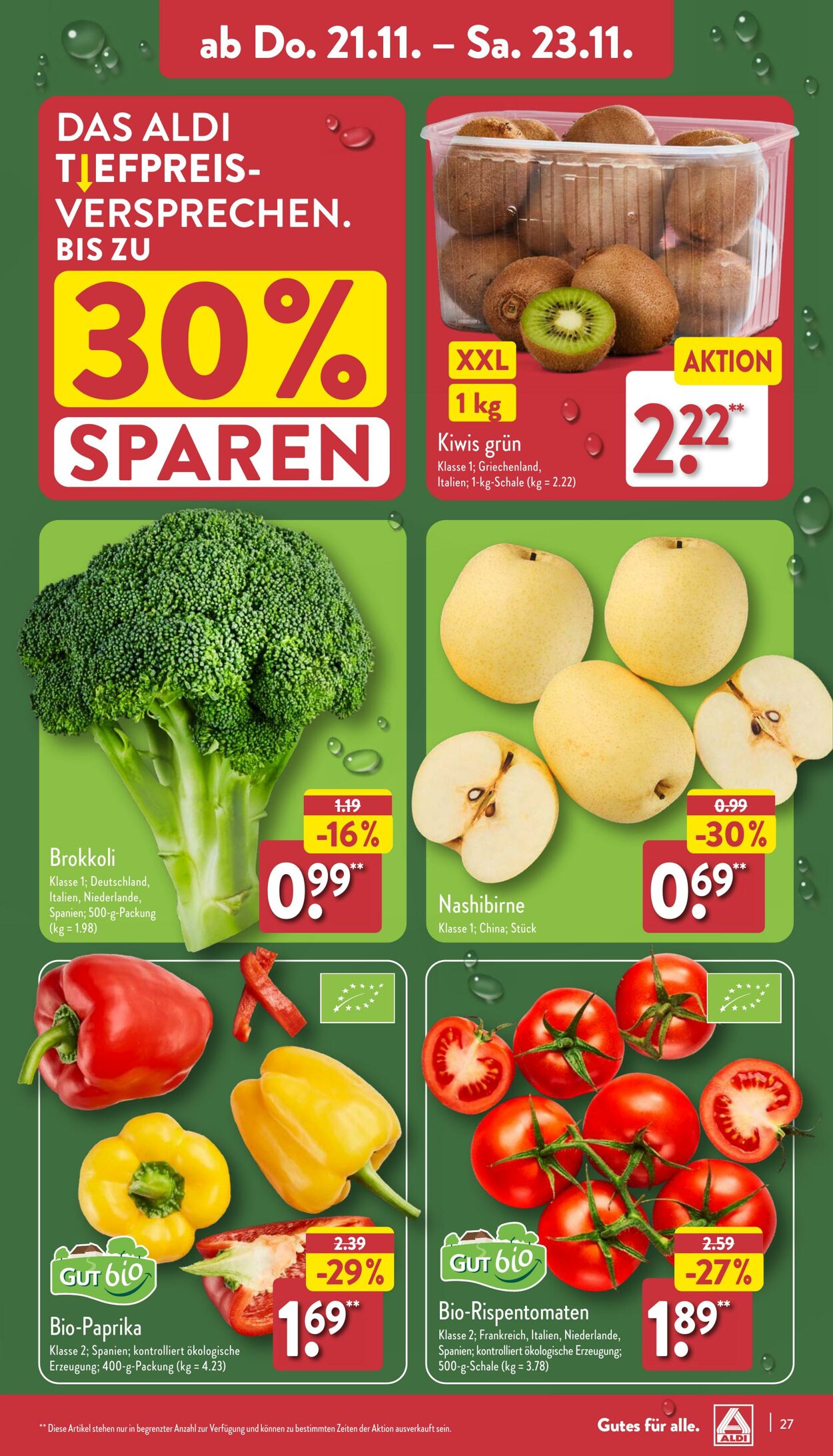 Prospekt Aldi-Nord 11.11.2024 - 16.11.2024