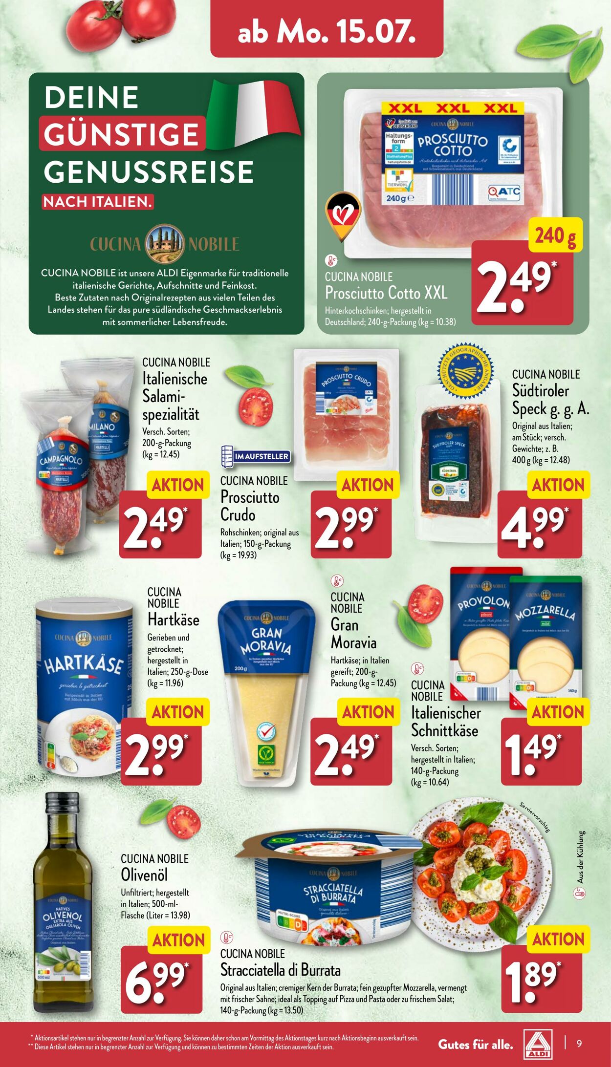 Prospekt Aldi-Nord 08.07.2024 - 13.07.2024