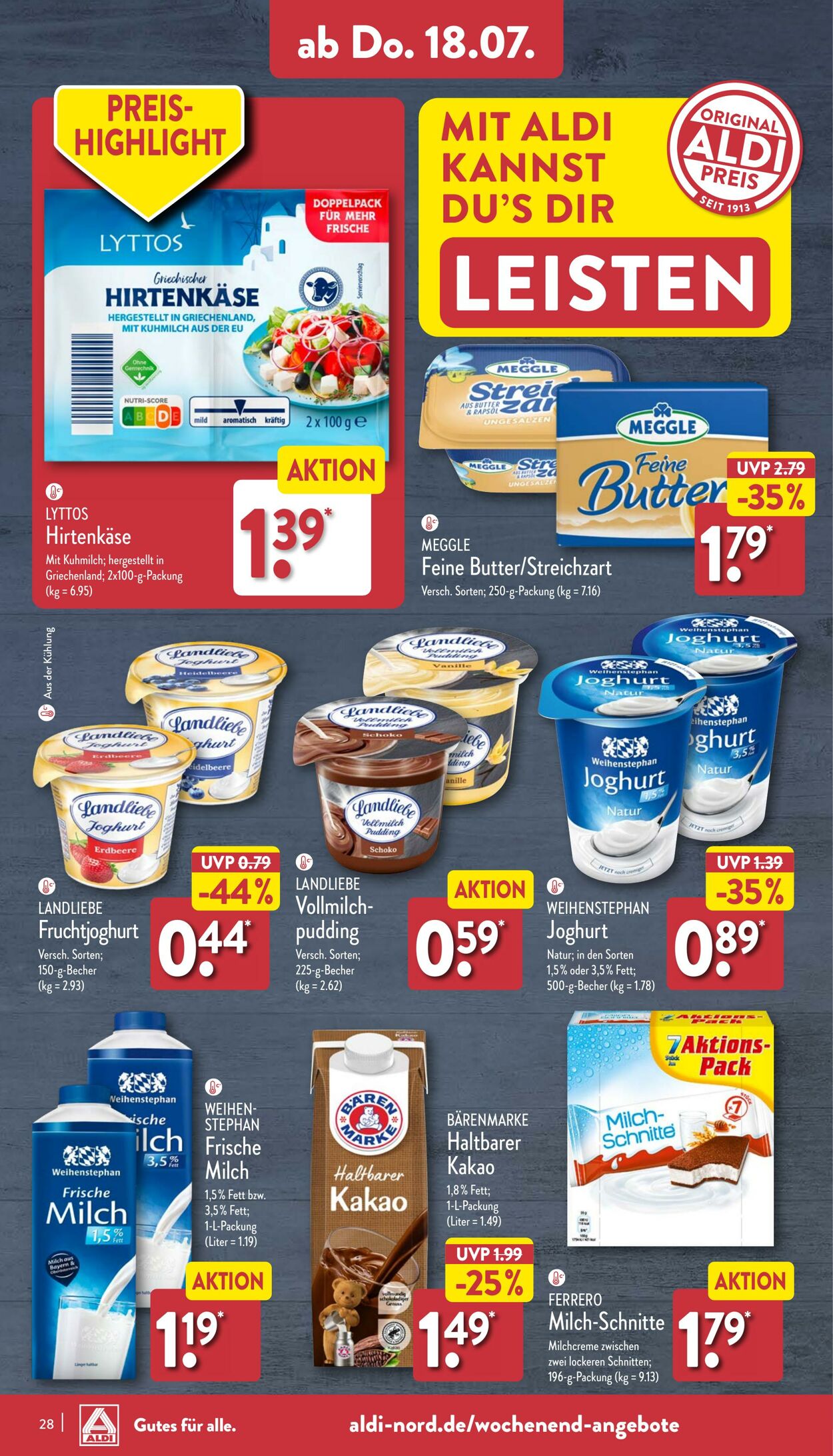 Prospekt Aldi-Nord 08.07.2024 - 13.07.2024