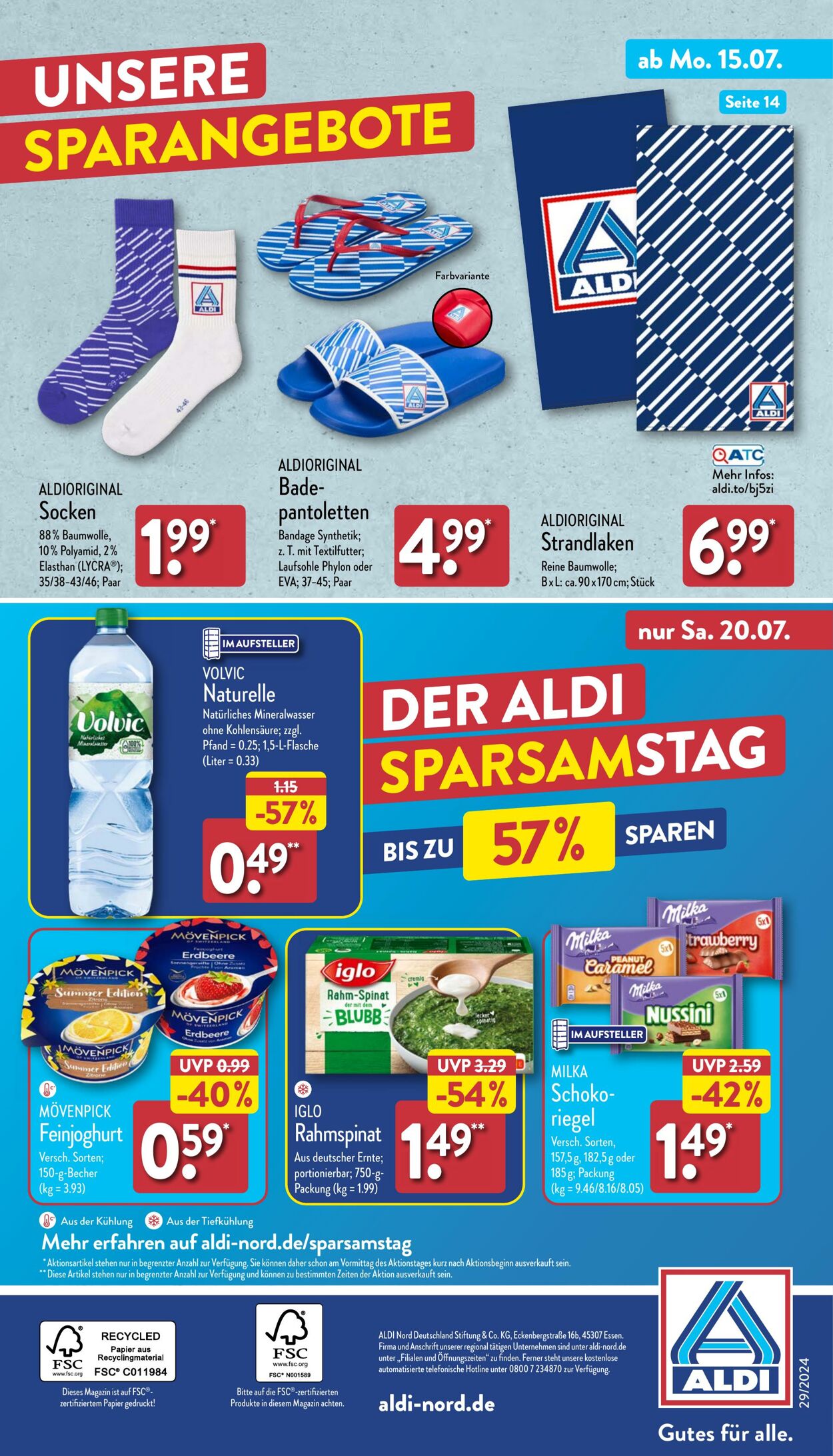 Prospekt Aldi-Nord 08.07.2024 - 13.07.2024