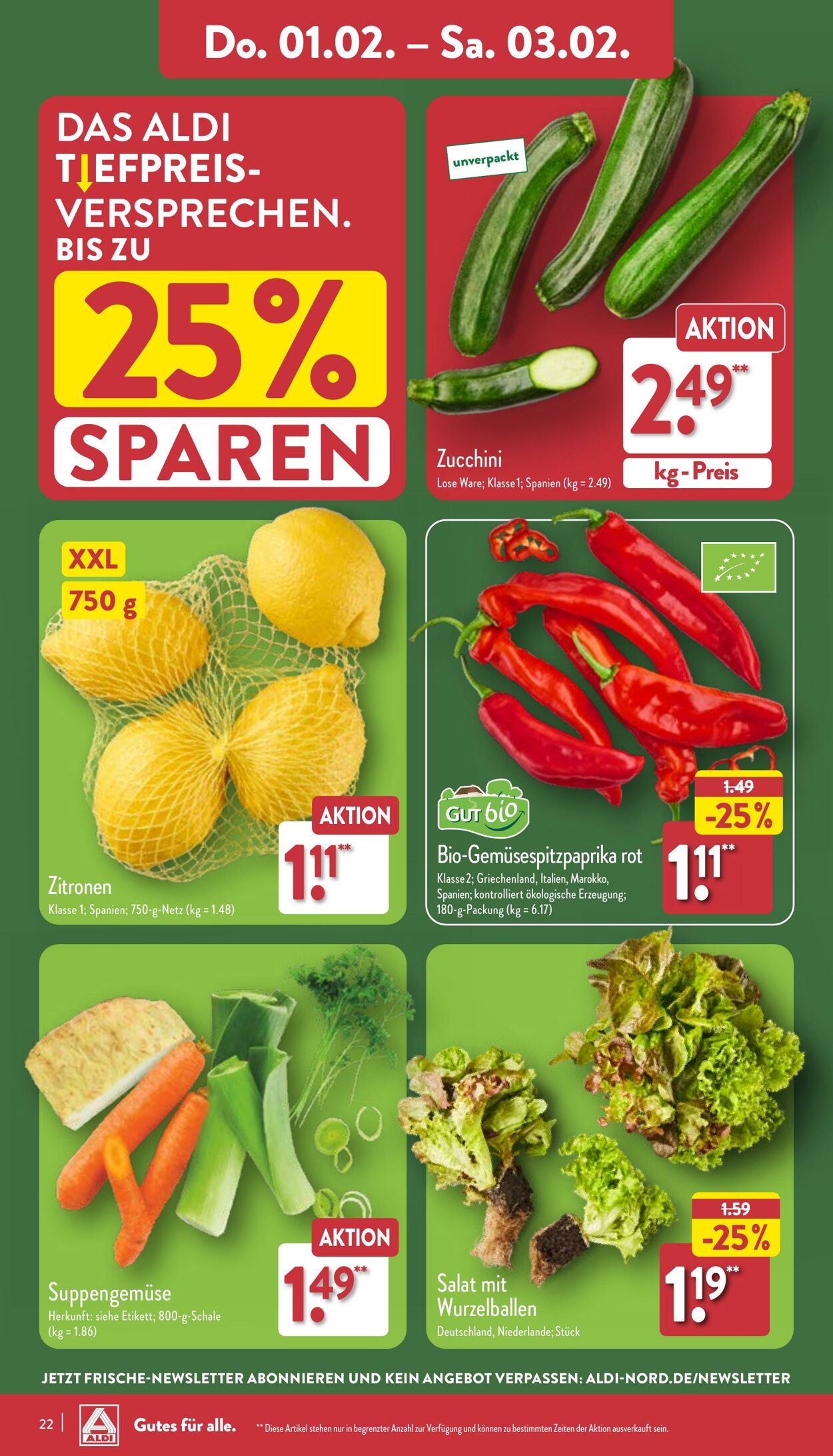 Prospekt Aldi-Nord 22.01.2024 - 27.01.2024