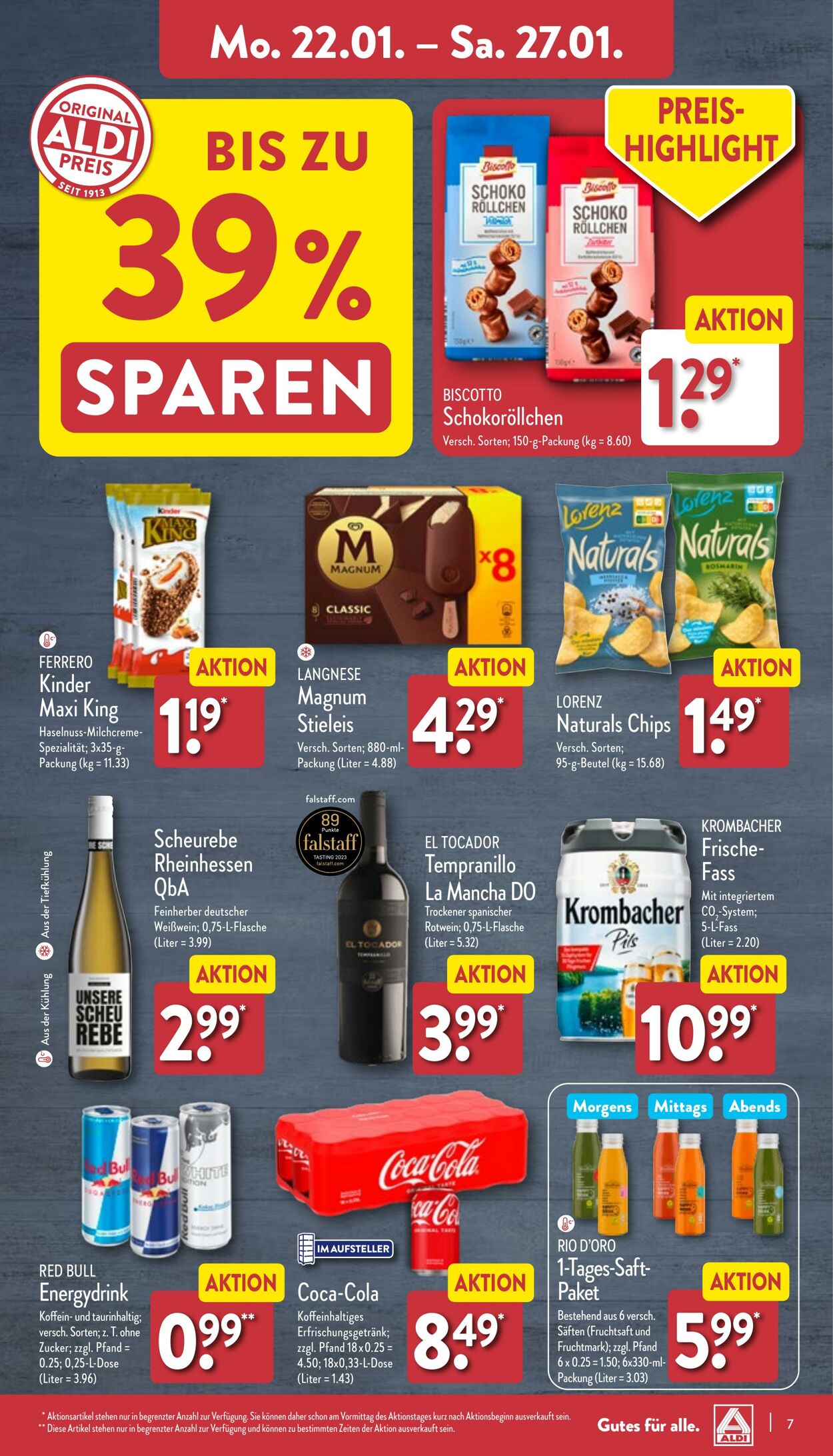 Prospekt Aldi-Nord 22.01.2024 - 27.01.2024