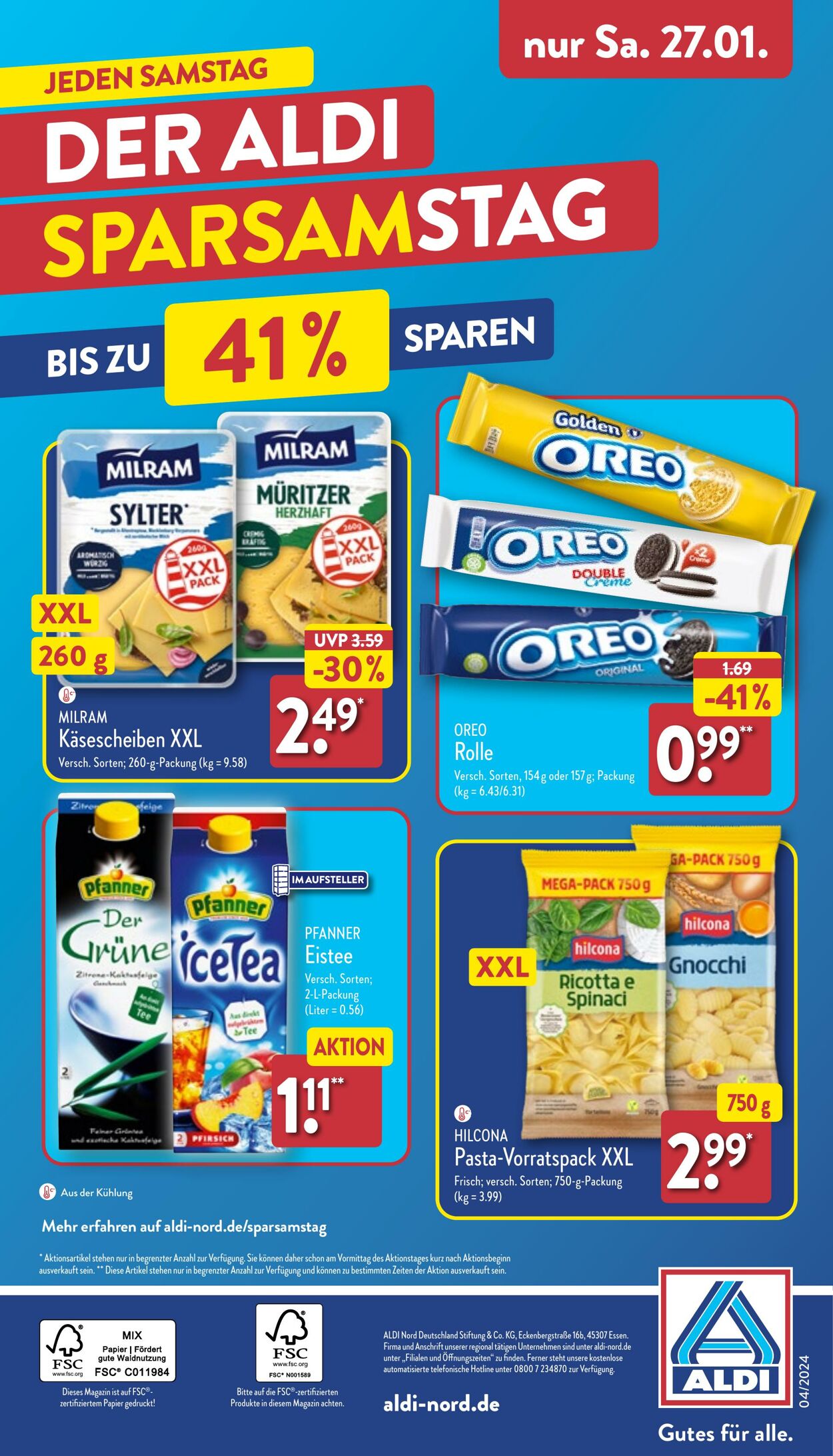 Prospekt Aldi-Nord 22.01.2024 - 27.01.2024