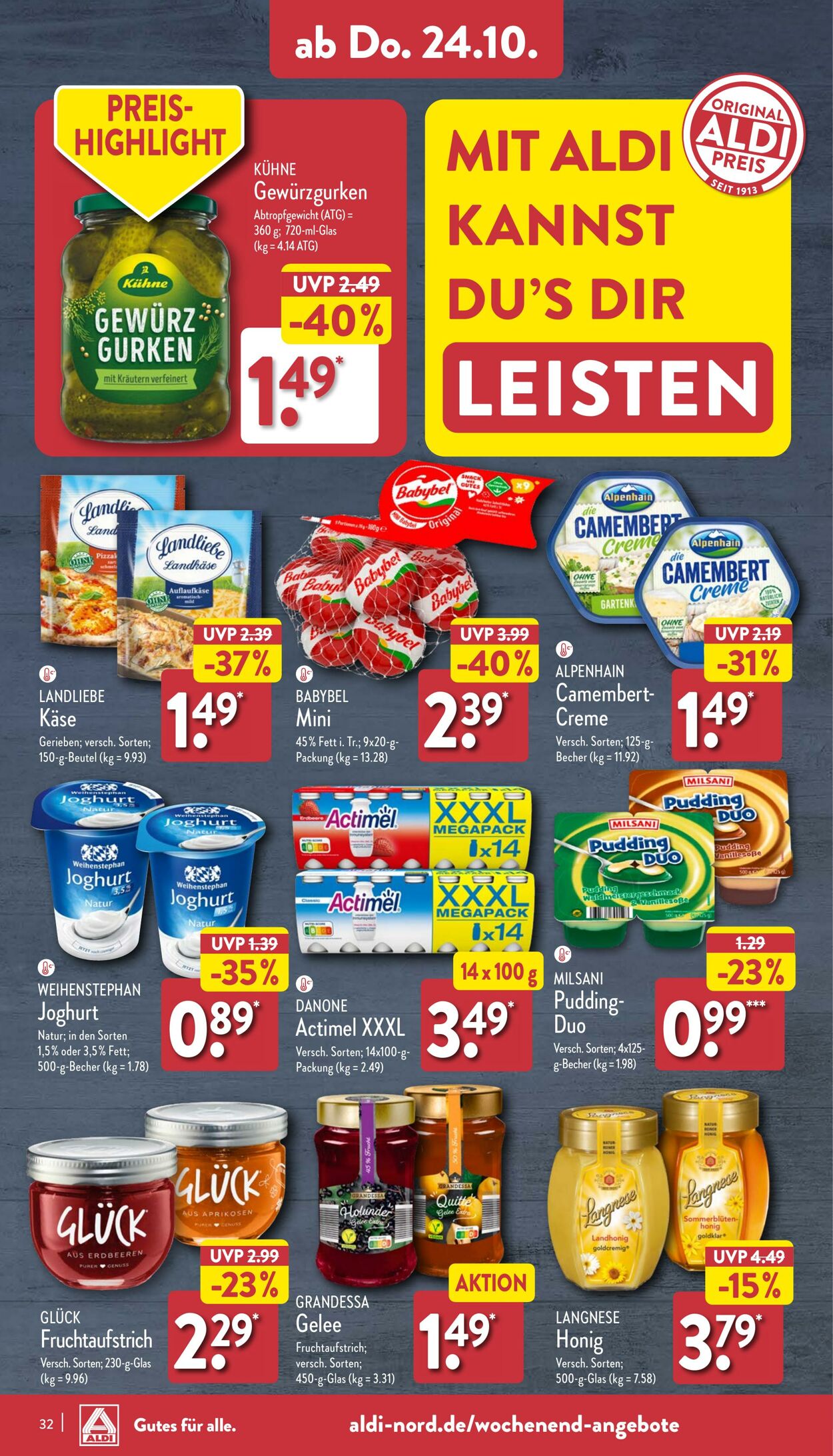 Prospekt Aldi-Nord 21.10.2024 - 26.10.2024