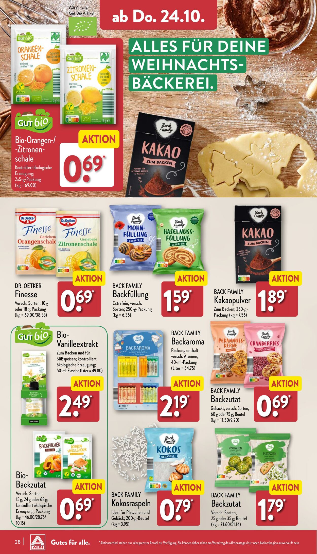 Prospekt Aldi-Nord 21.10.2024 - 26.10.2024