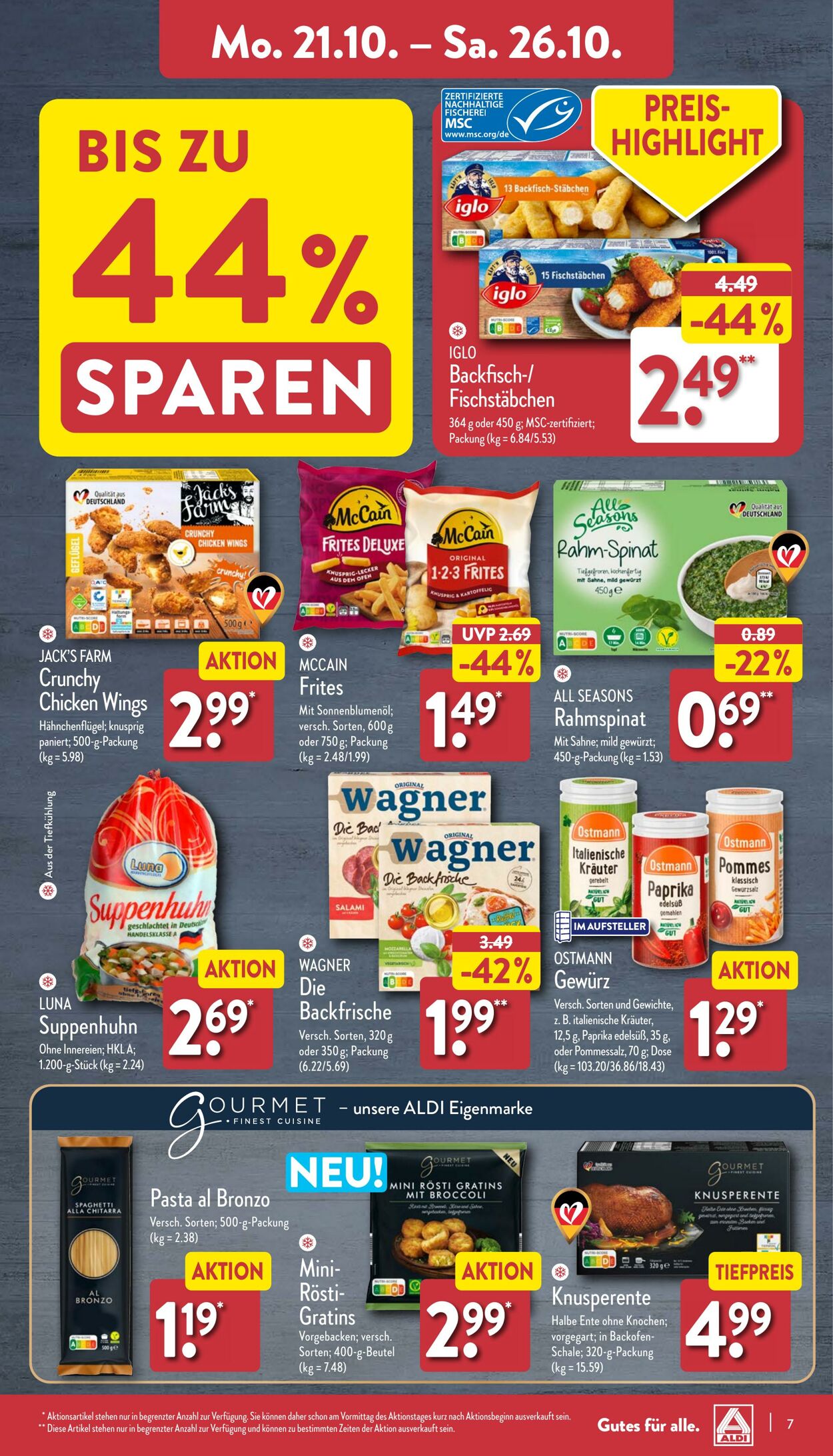 Prospekt Aldi-Nord 21.10.2024 - 26.10.2024