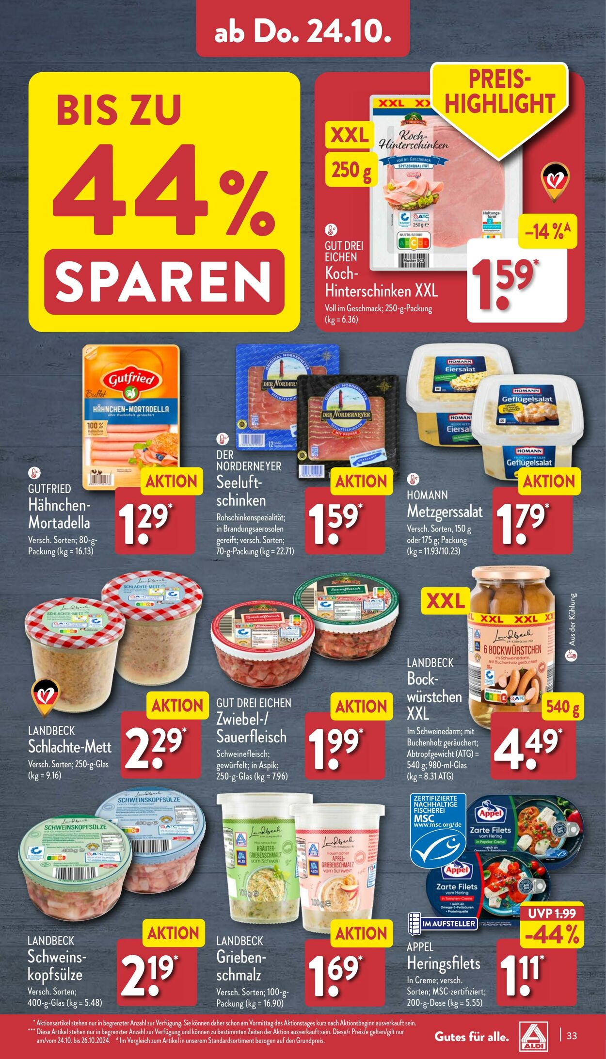 Prospekt Aldi-Nord 21.10.2024 - 26.10.2024