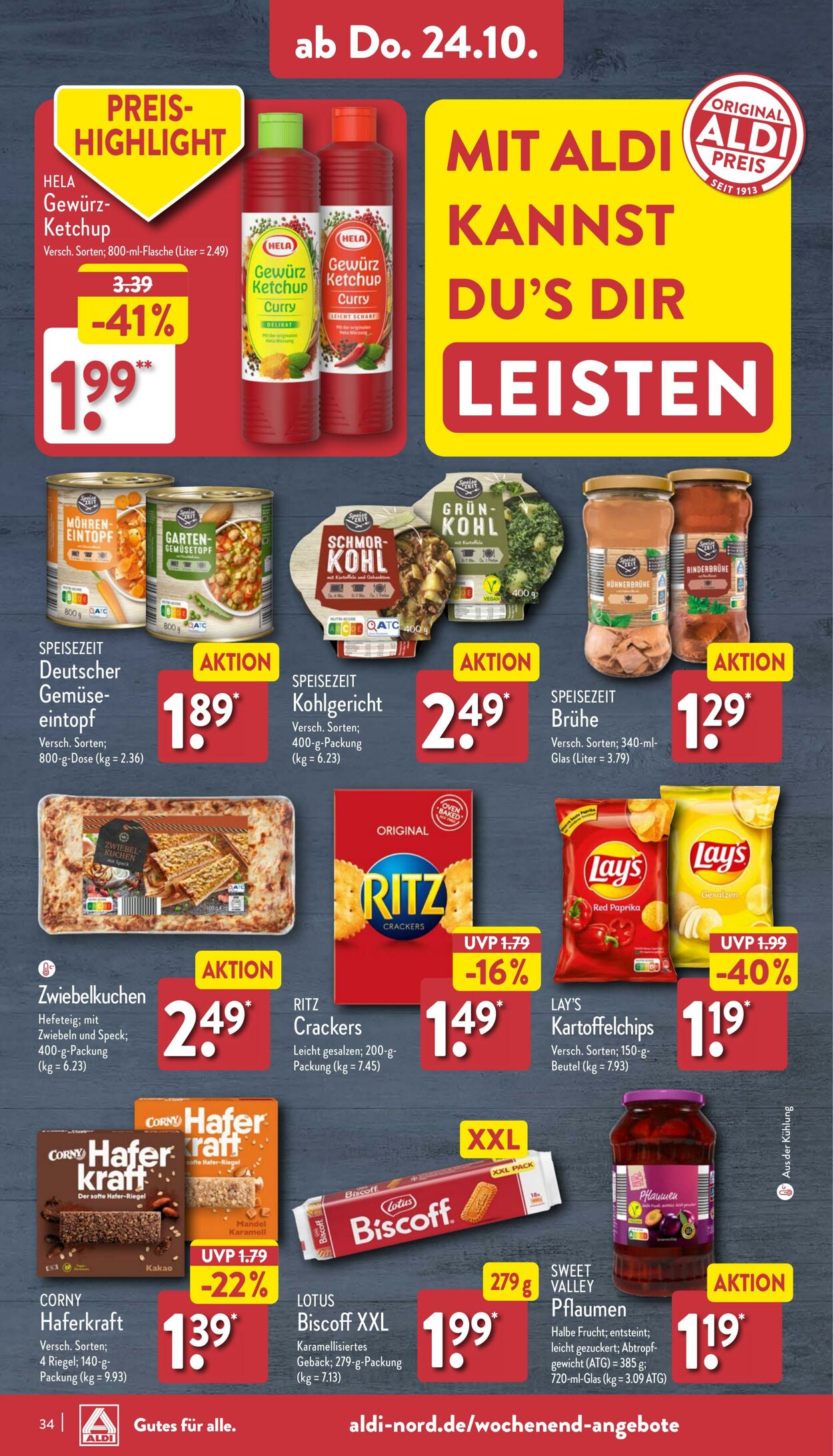 Prospekt Aldi-Nord 21.10.2024 - 26.10.2024