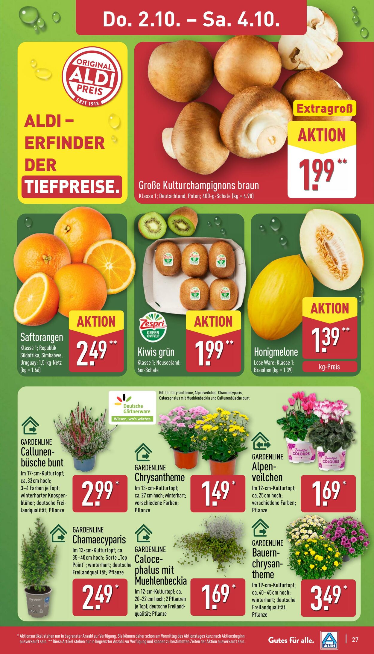 Prospekt Aldi-Nord 22.09.2025 - 27.09.2025