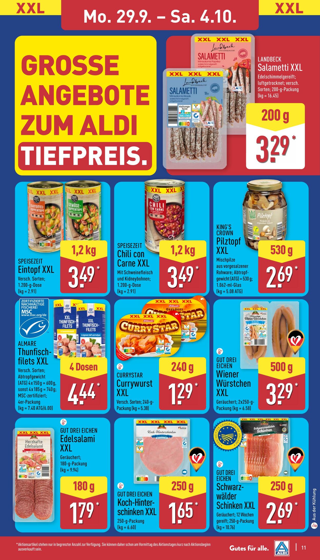 Prospekt Aldi-Nord 22.09.2025 - 27.09.2025