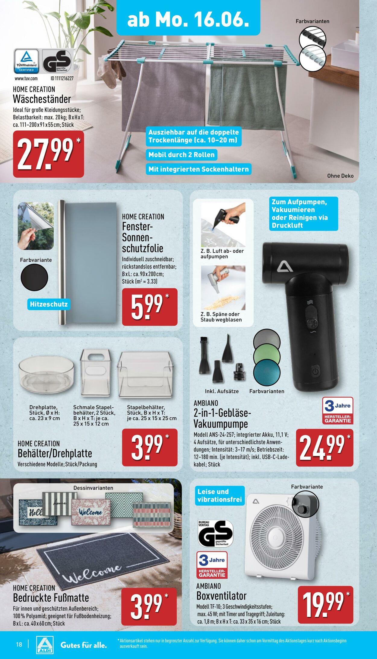 Prospekt Aldi-Nord 09.06.2025 - 14.06.2025
