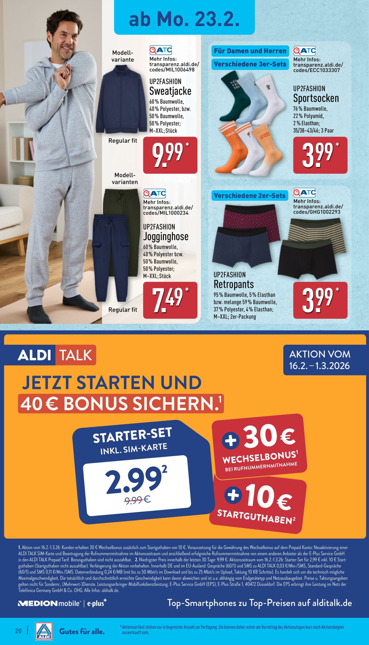 Prospekt Aldi-Nord 23.02.2026 - 28.02.2026
