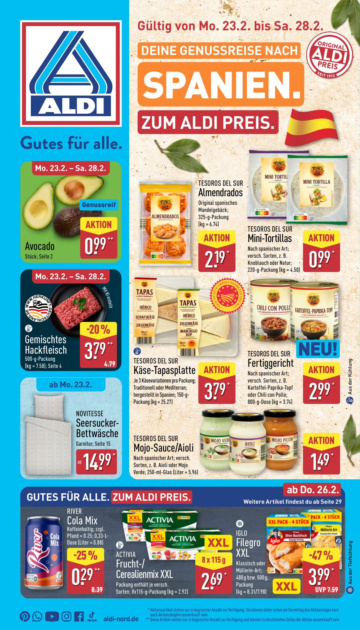Prospekt Aldi-Nord 23.02.2026 - 28.02.2026