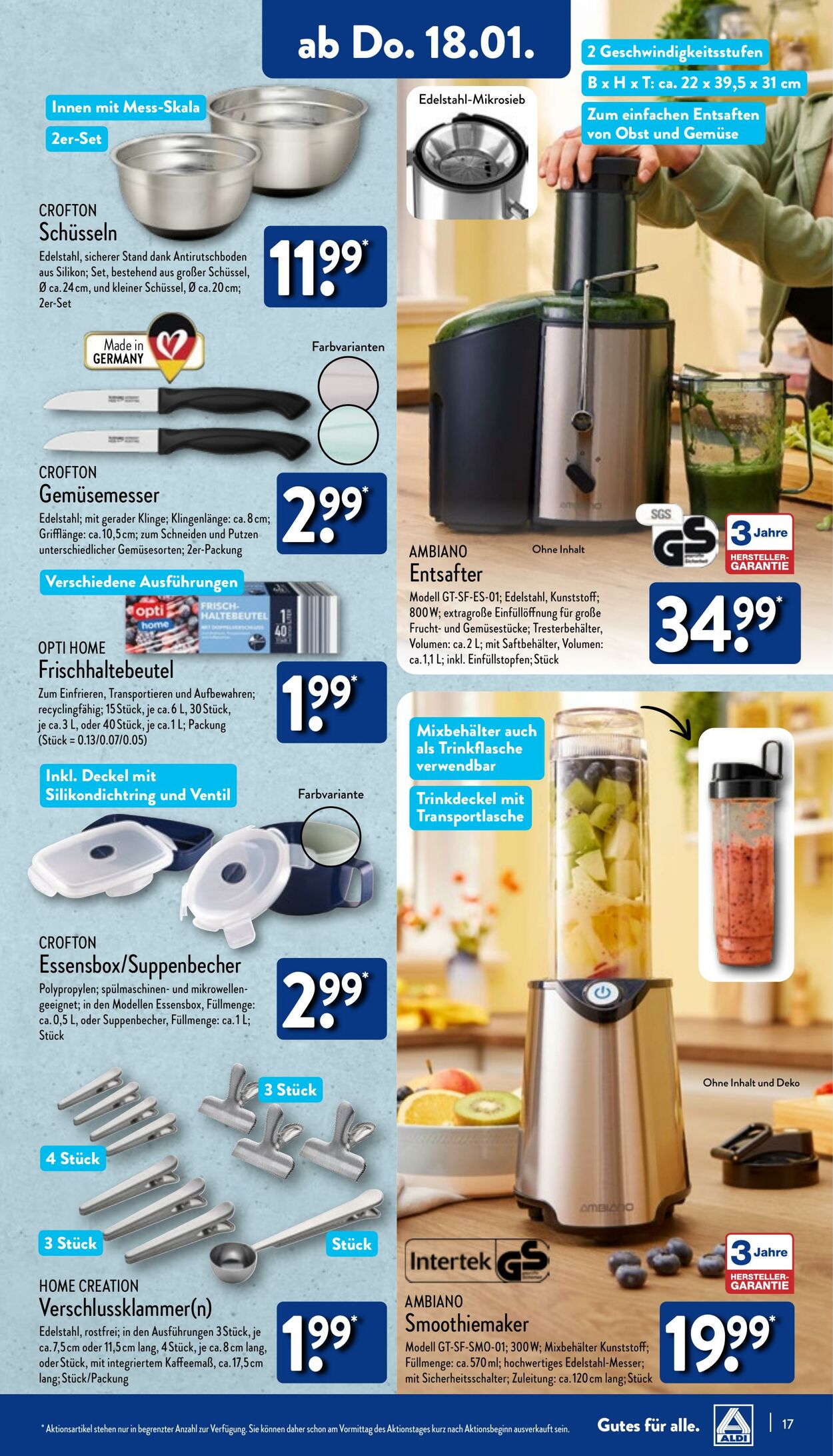 Prospekt Aldi-Nord 15.01.2024 - 20.01.2024