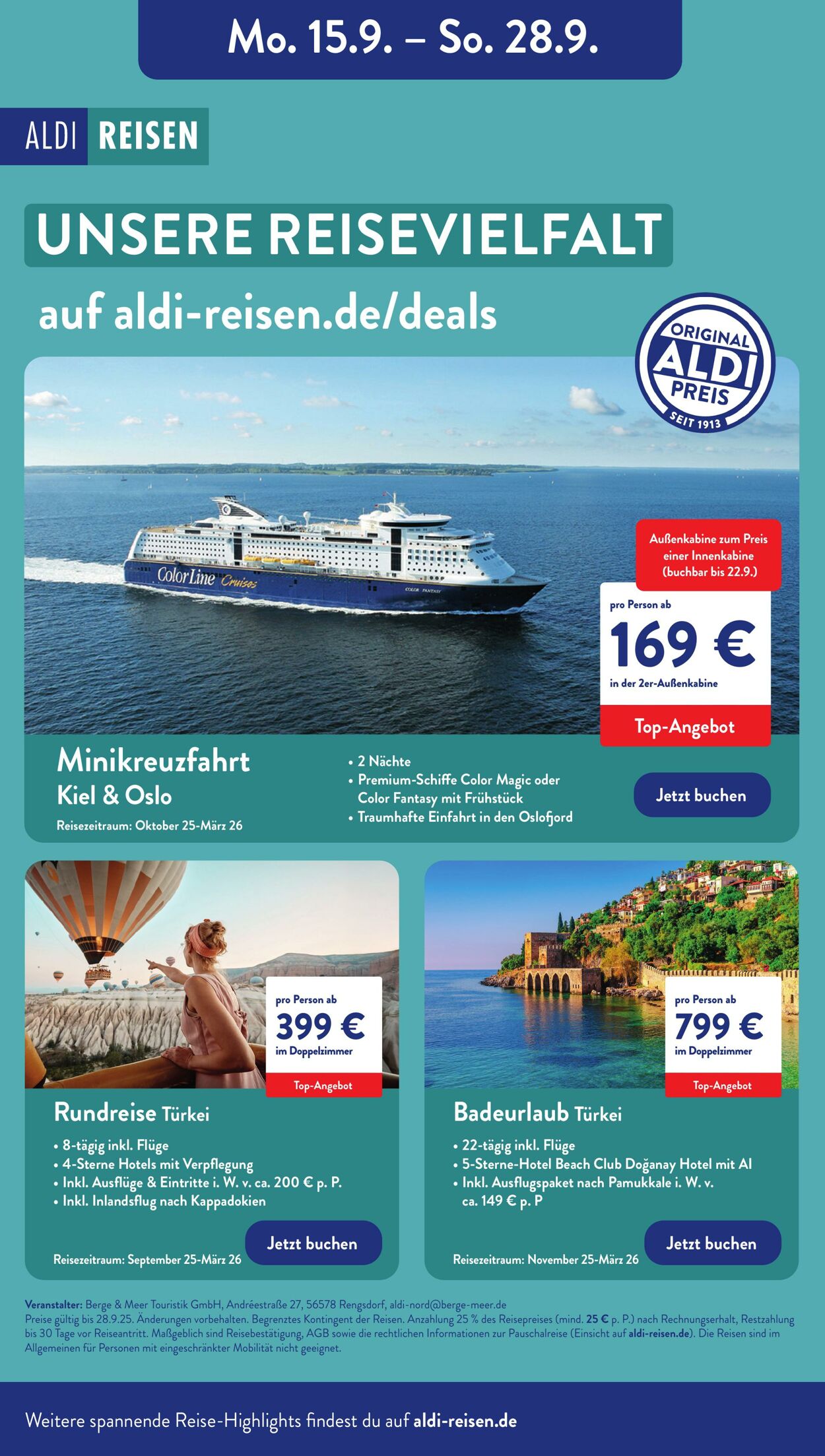 Prospekt Aldi-Nord 22.09.2025 - 27.09.2025