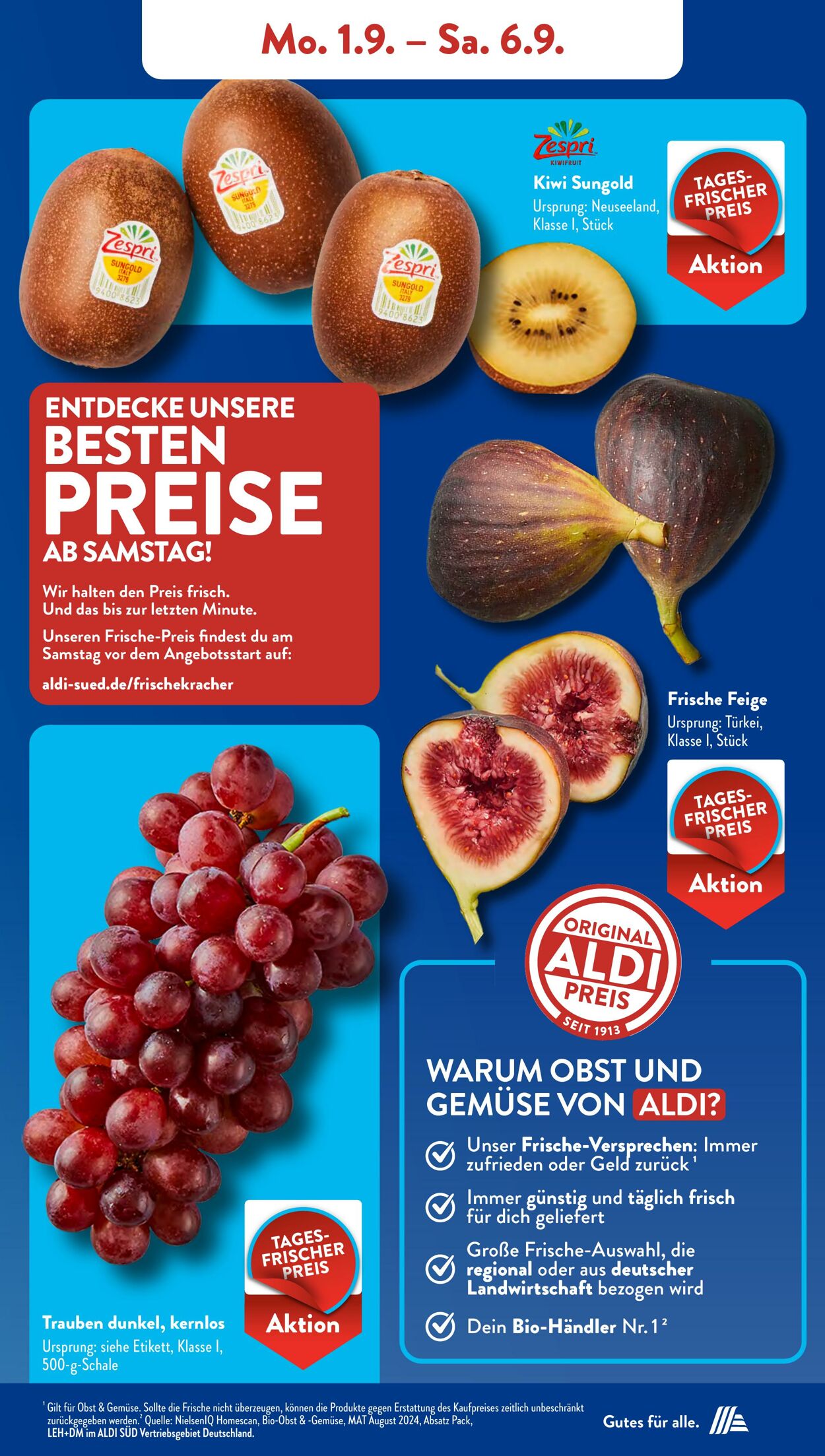 Prospekt ALDI SÜD 25.08.2025 - 01.09.2025