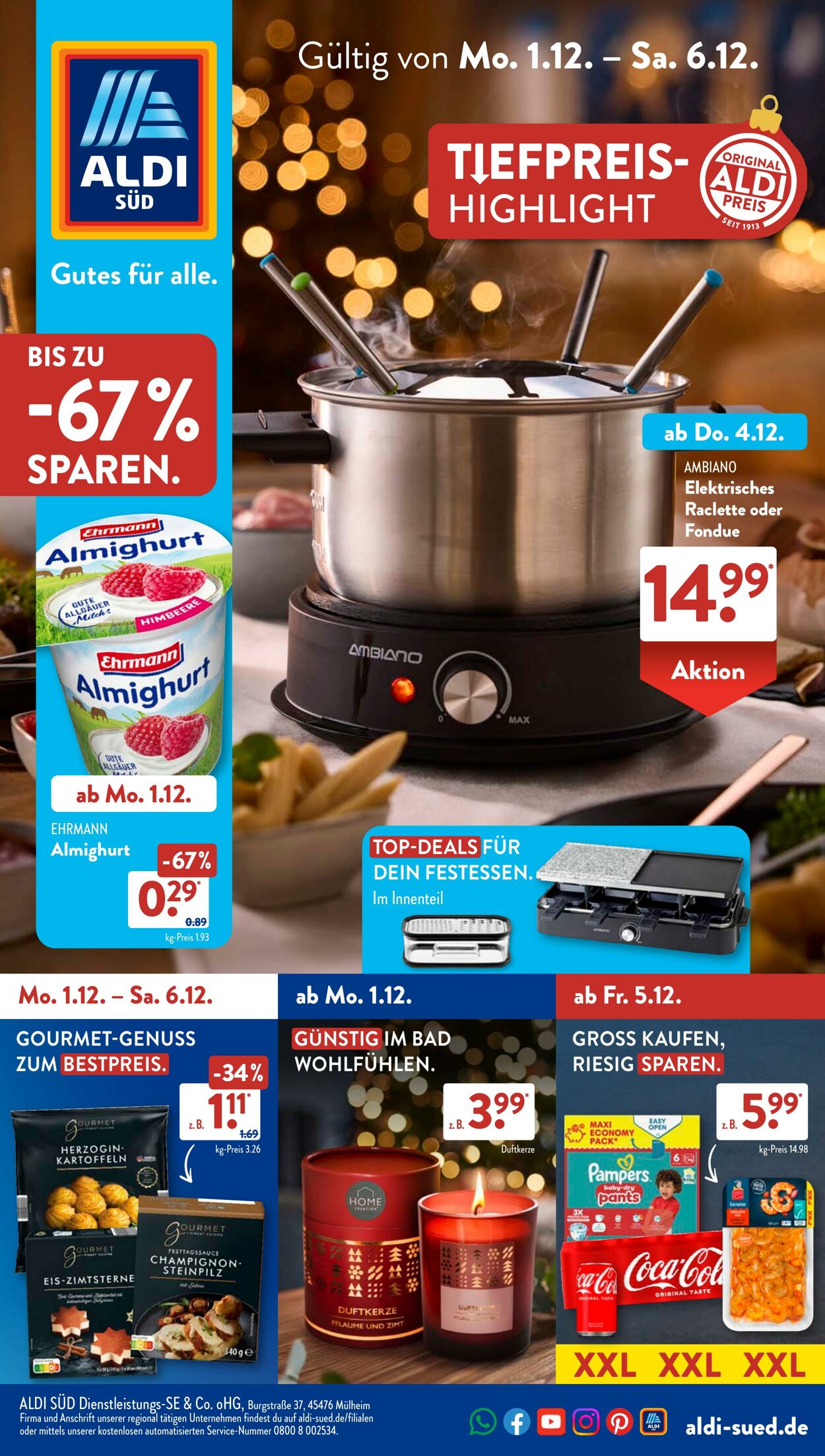 Prospekt ALDI SÜD 24.11.2025 - 01.12.2025