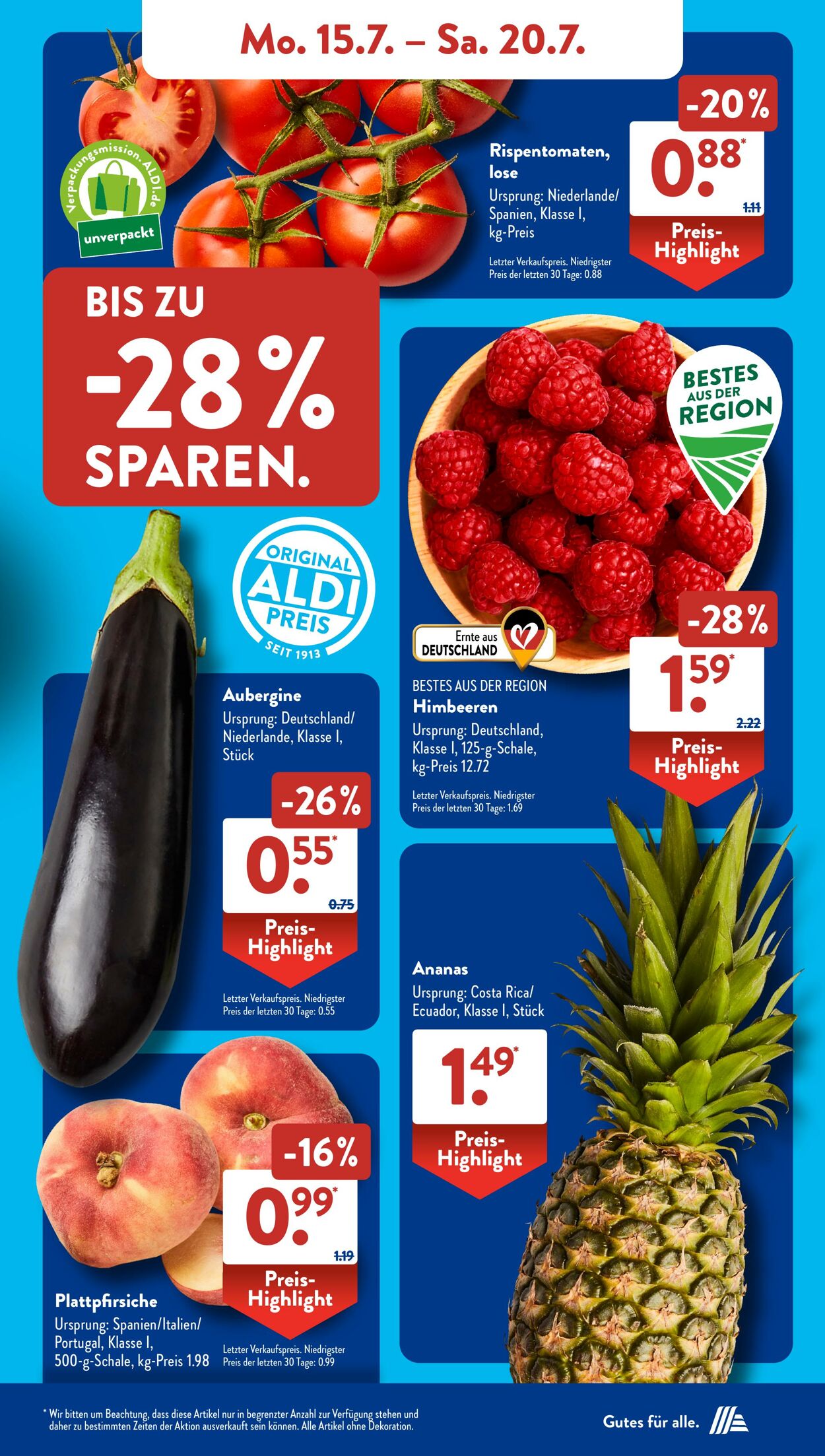 Prospekt ALDI SÜD 15.07.2024 - 20.07.2024