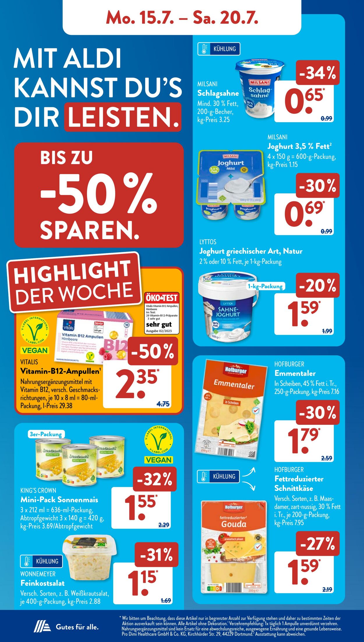 Prospekt ALDI SÜD 15.07.2024 - 20.07.2024