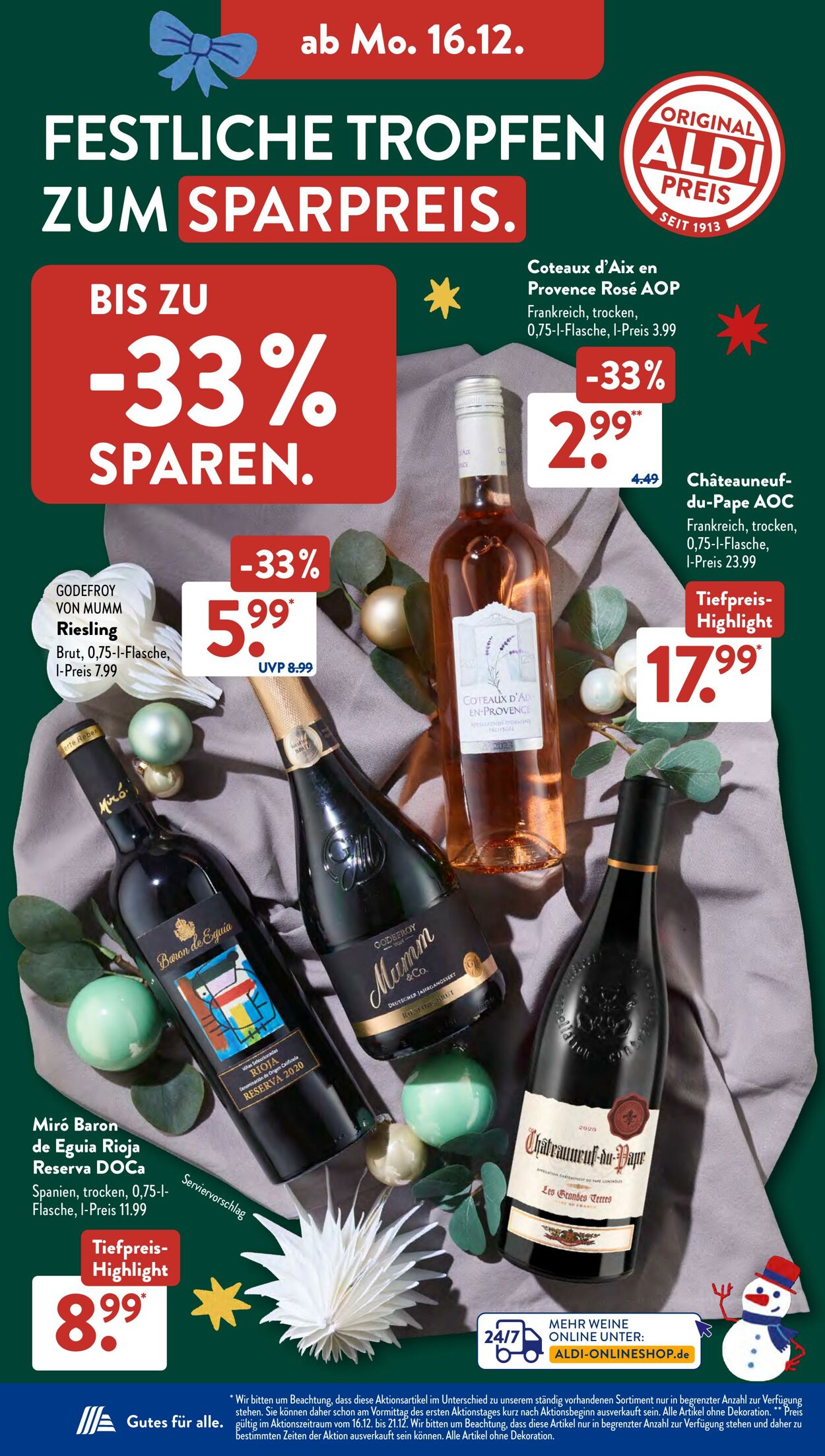 Prospekt ALDI SÜD 16.12.2024 - 22.12.2024