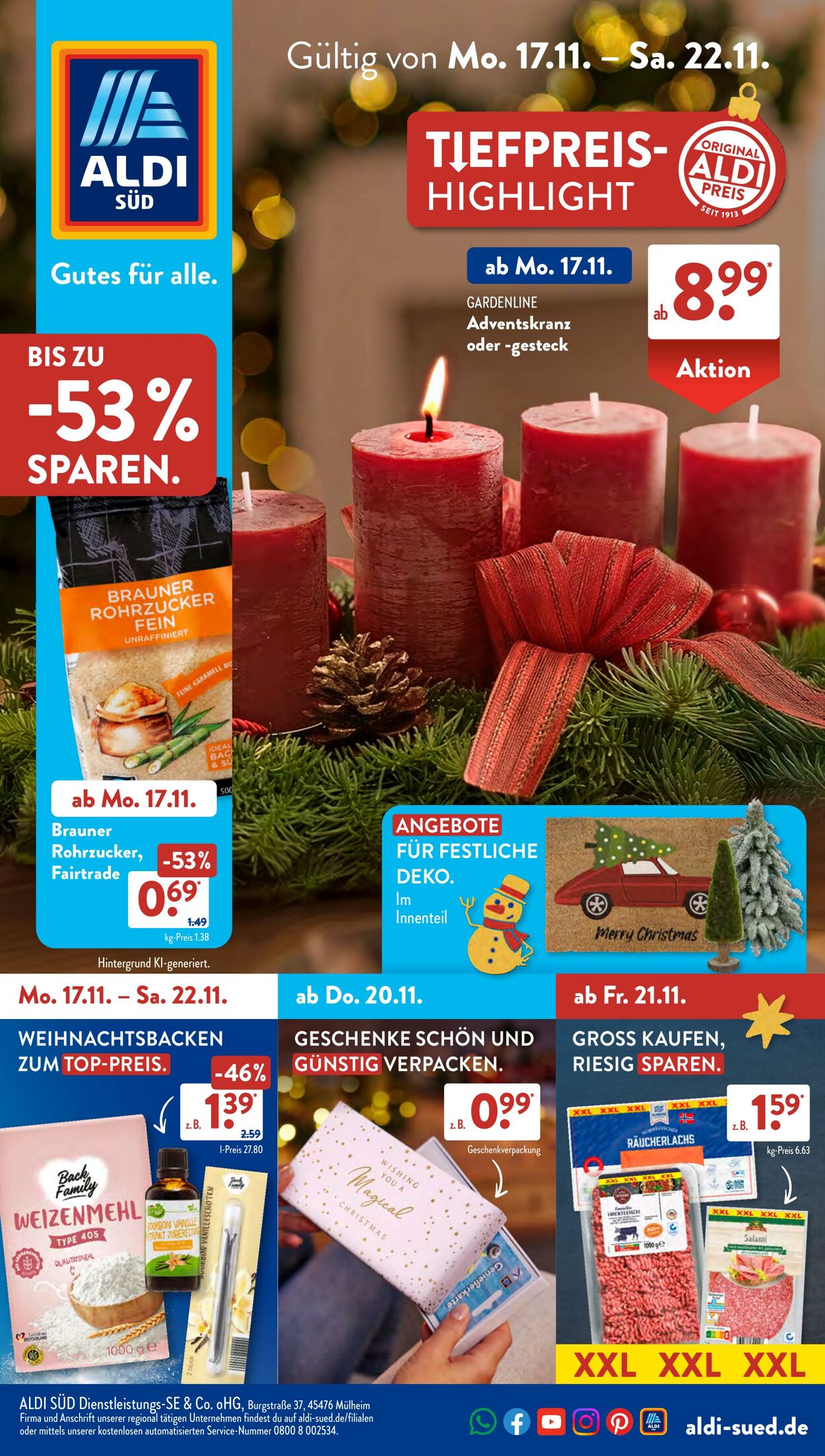 Prospekt ALDI SÜD 17.11.2025 - 01.12.2025
