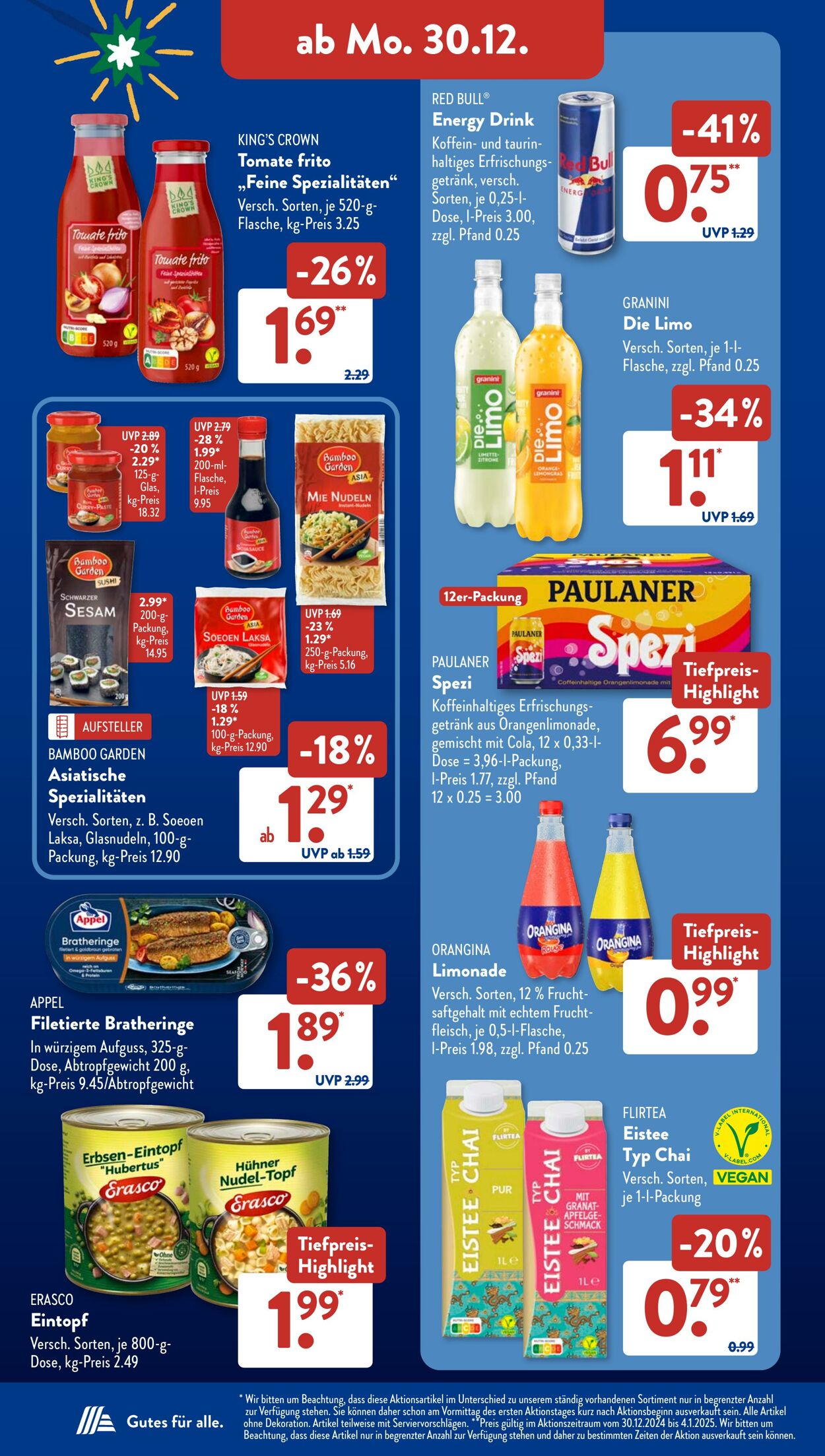 Prospekt ALDI SÜD 30.12.2024 - 04.01.2025