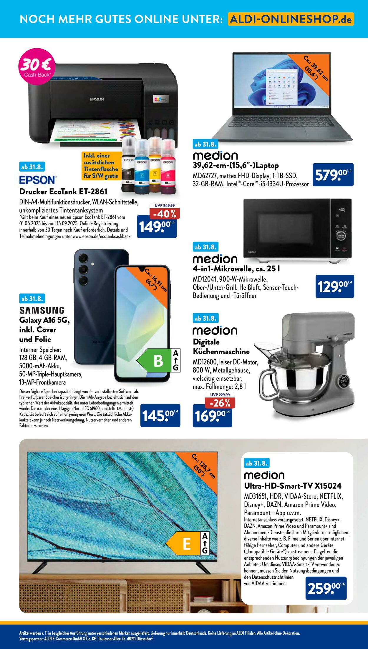 Prospekt ALDI SÜD 01.09.2025 - 15.09.2025