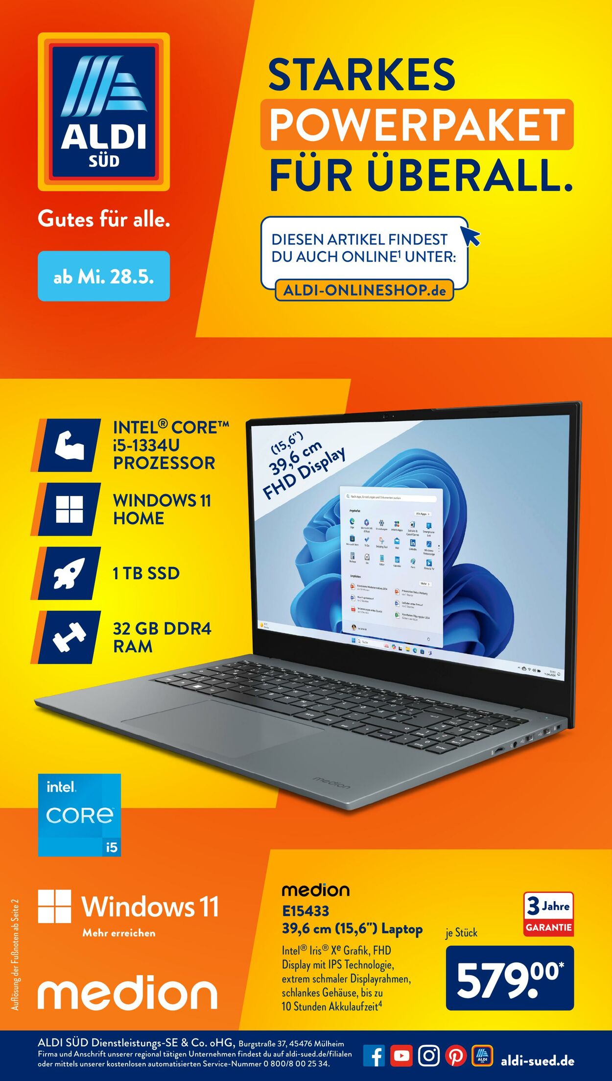 Prospekt ALDI SÜD 25.05.2025 - 08.06.2025