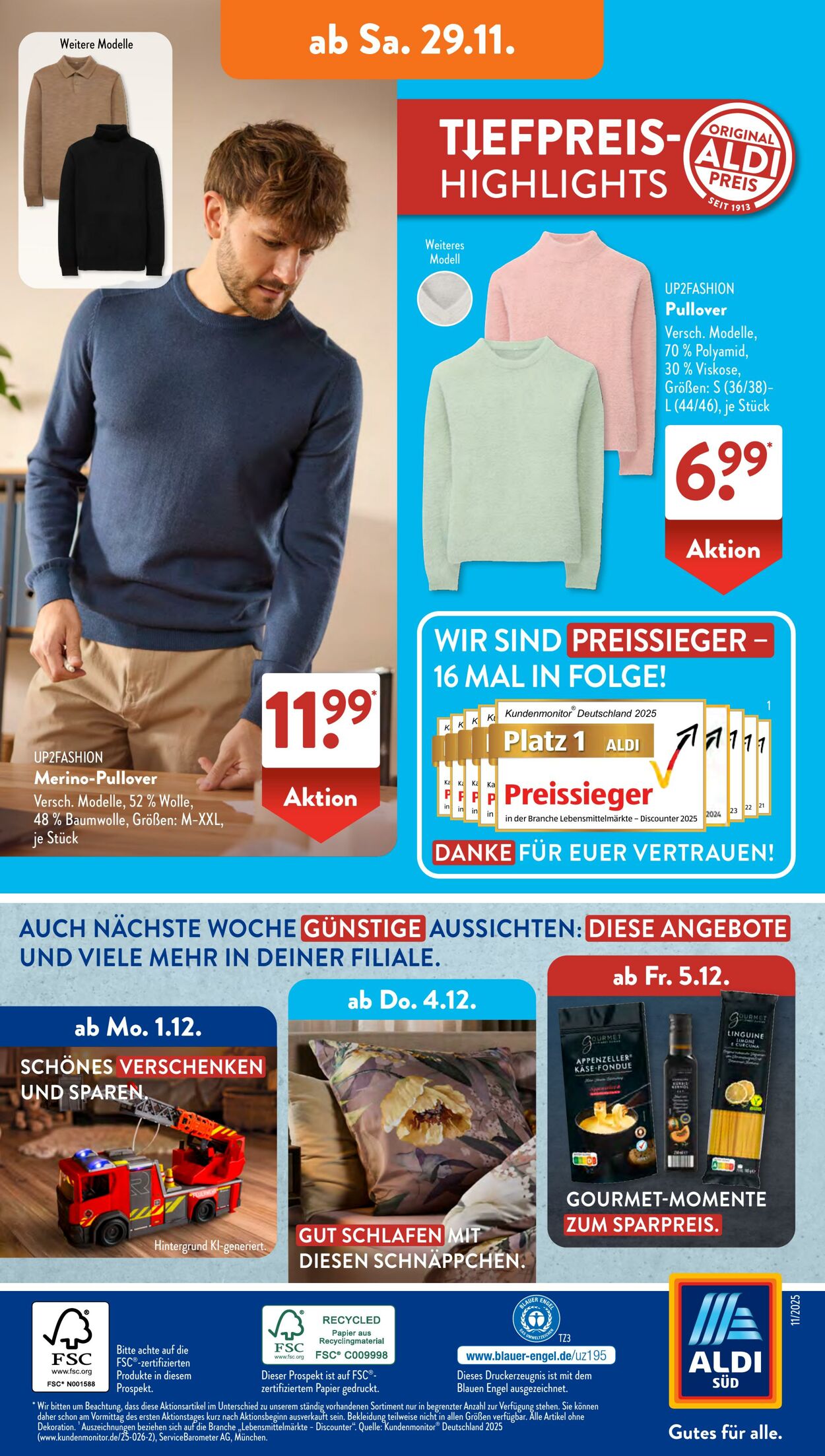 Prospekt ALDI SÜD 24.11.2025 - 01.12.2025