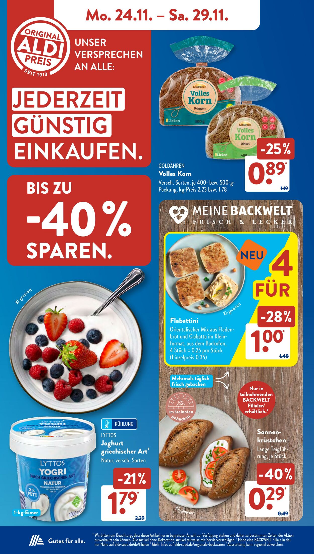Prospekt ALDI SÜD 24.11.2025 - 01.12.2025